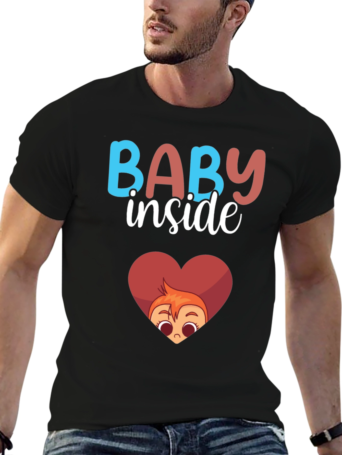 Baby Inside Cute Cartoon T-Shirt