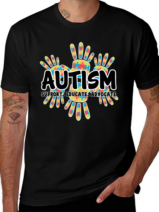 Autism Awareness T-Shirt Support Educate Advocate