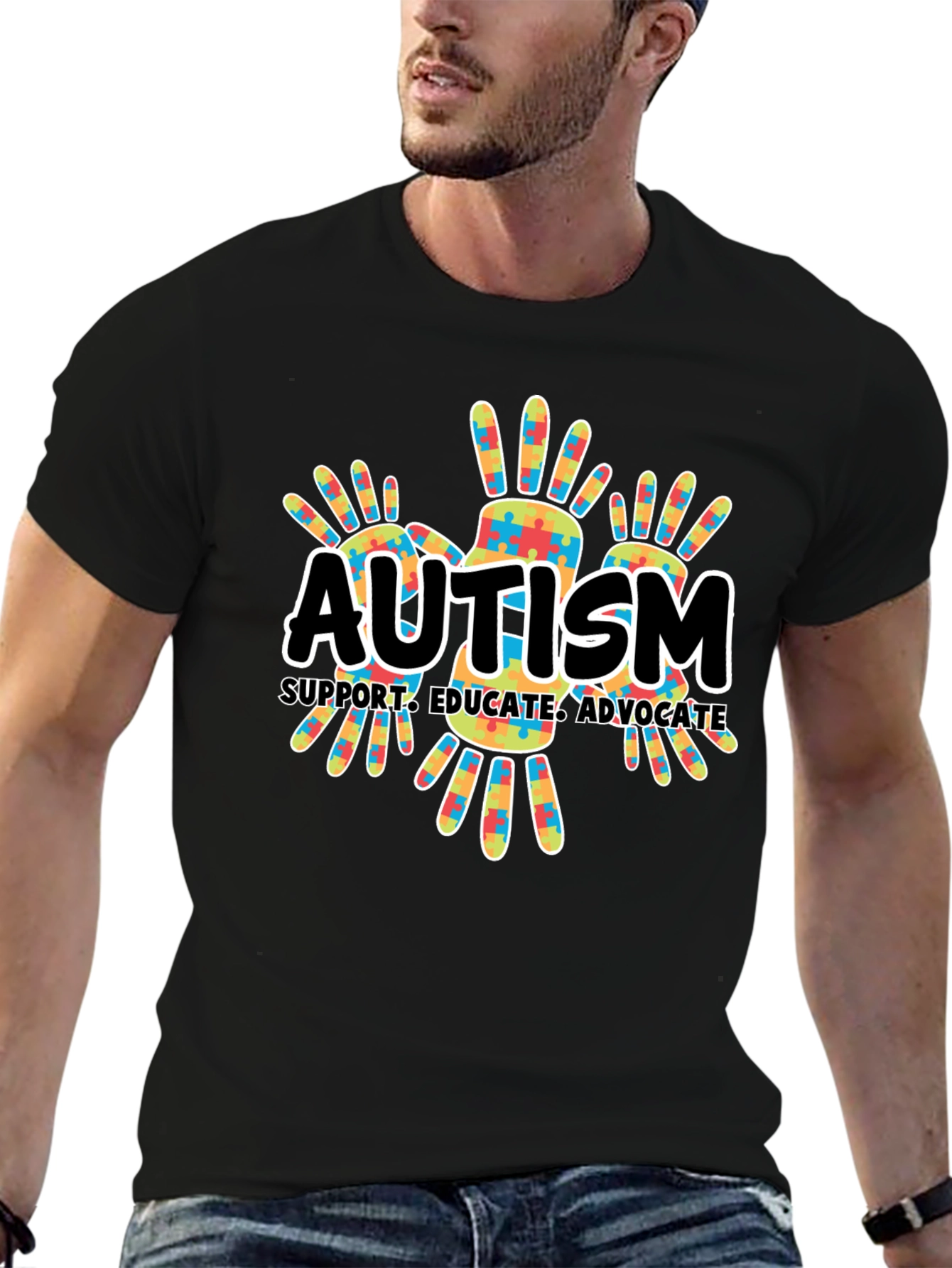 Autism Awareness T-Shirt Support Educate Advocate
