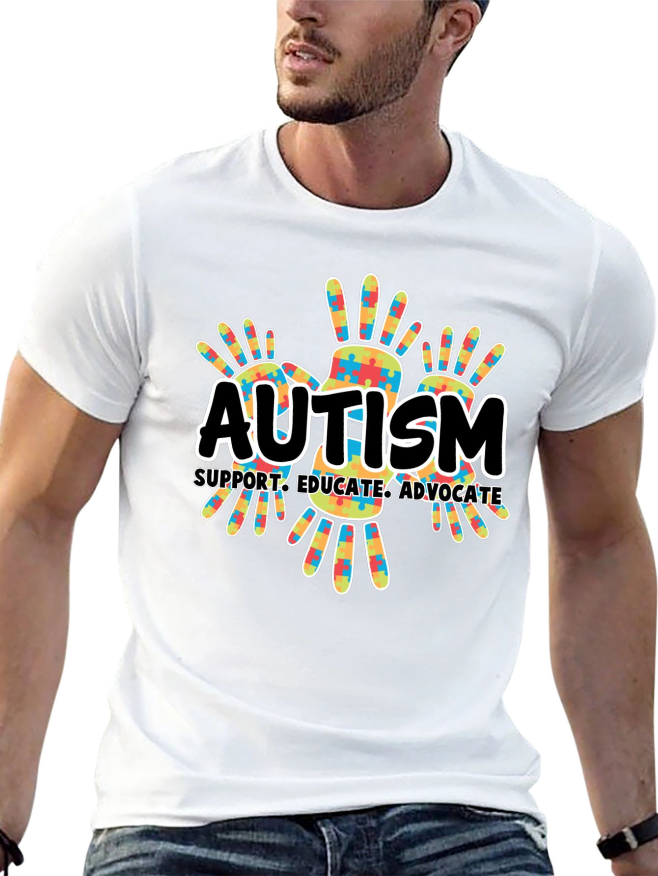 Autism Awareness T-Shirt Support Educate Advocate