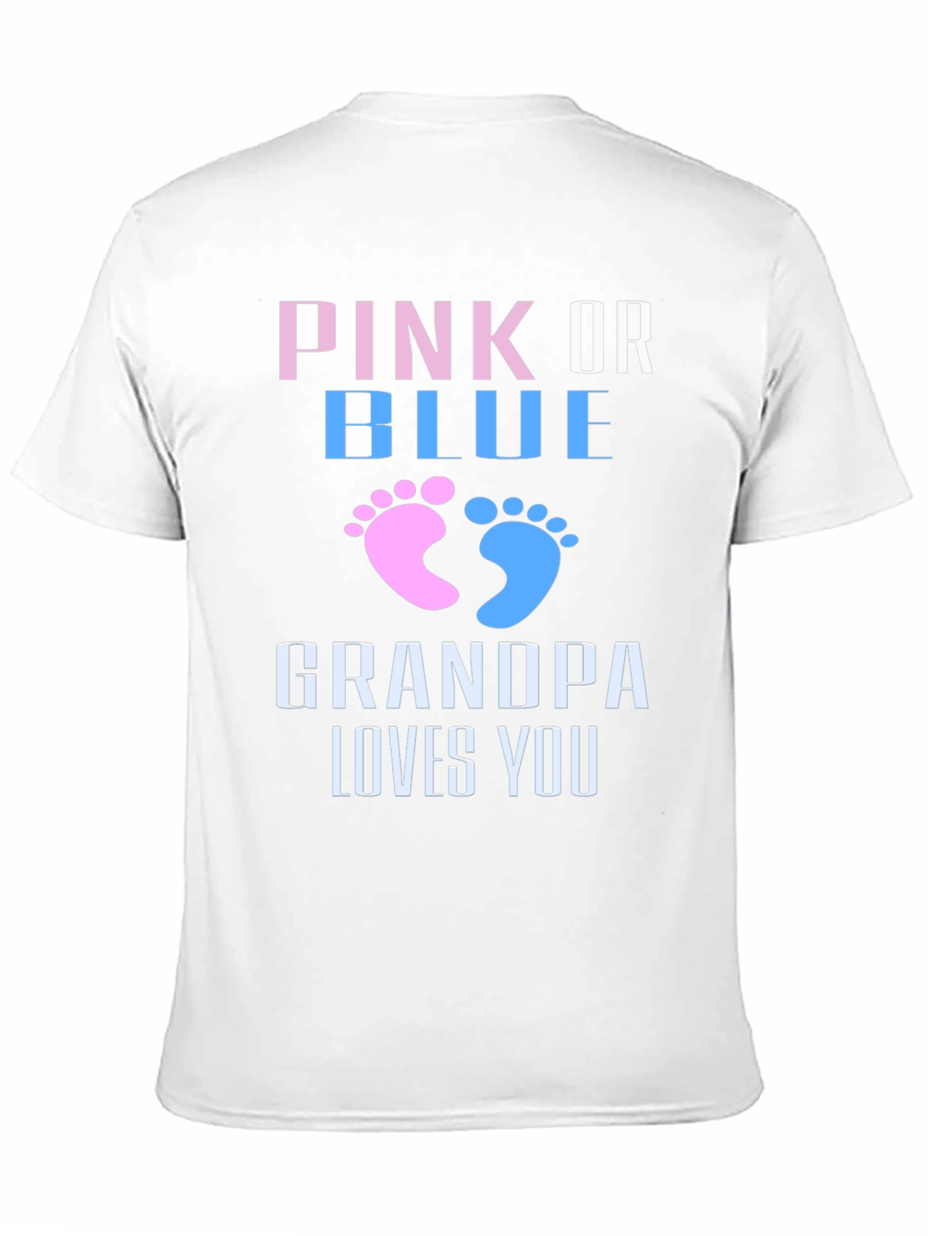 Gender Reveal Grandpa Loves You T-Shirt