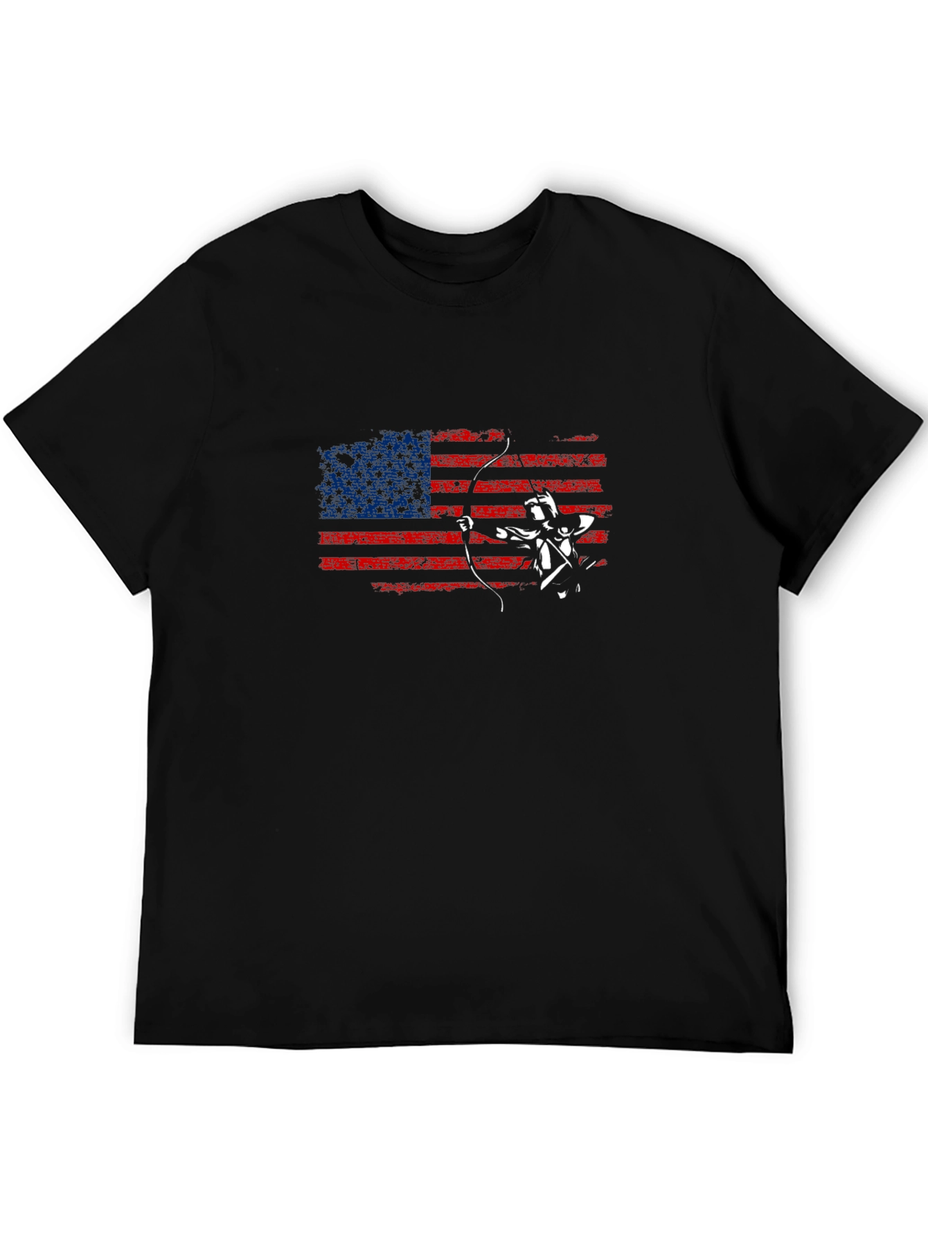 American Flag Archer Graphic T-Shirt