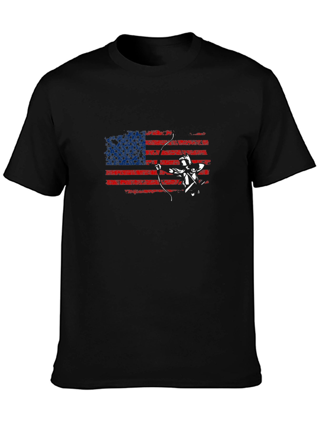 American Flag Archer Graphic T-Shirt