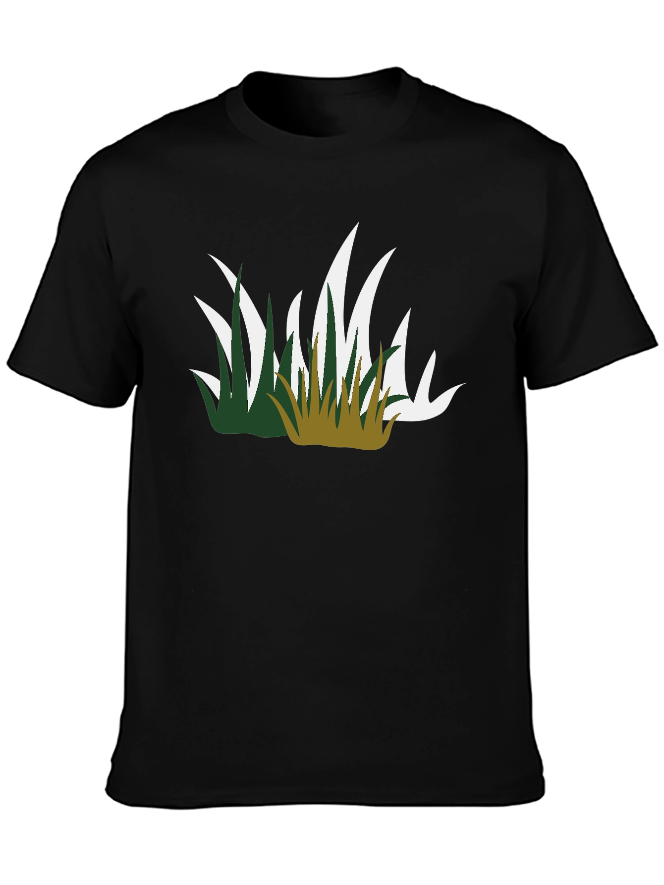 Grass Graphic Black Tee