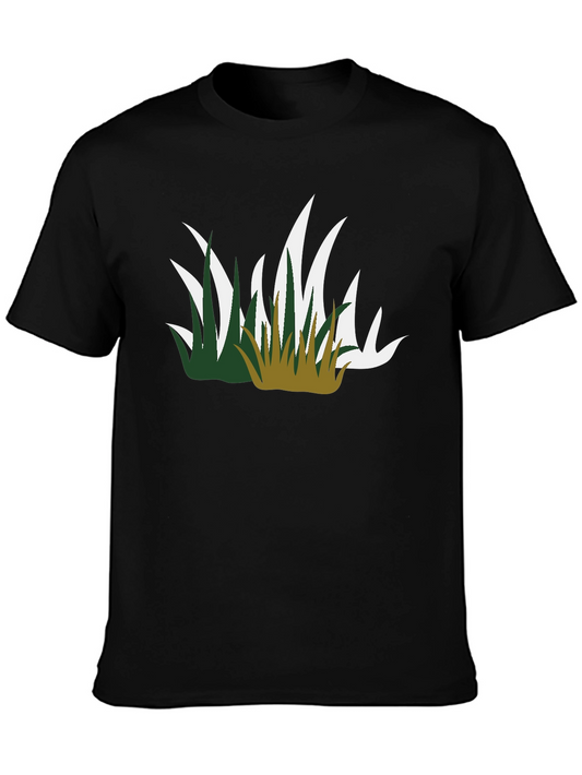 Grass Graphic Black Tee