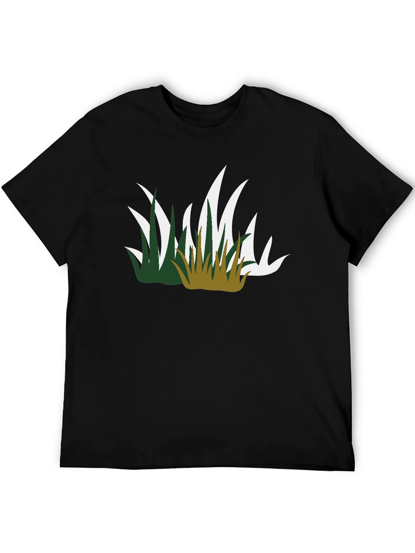 Grass Graphic Black Tee