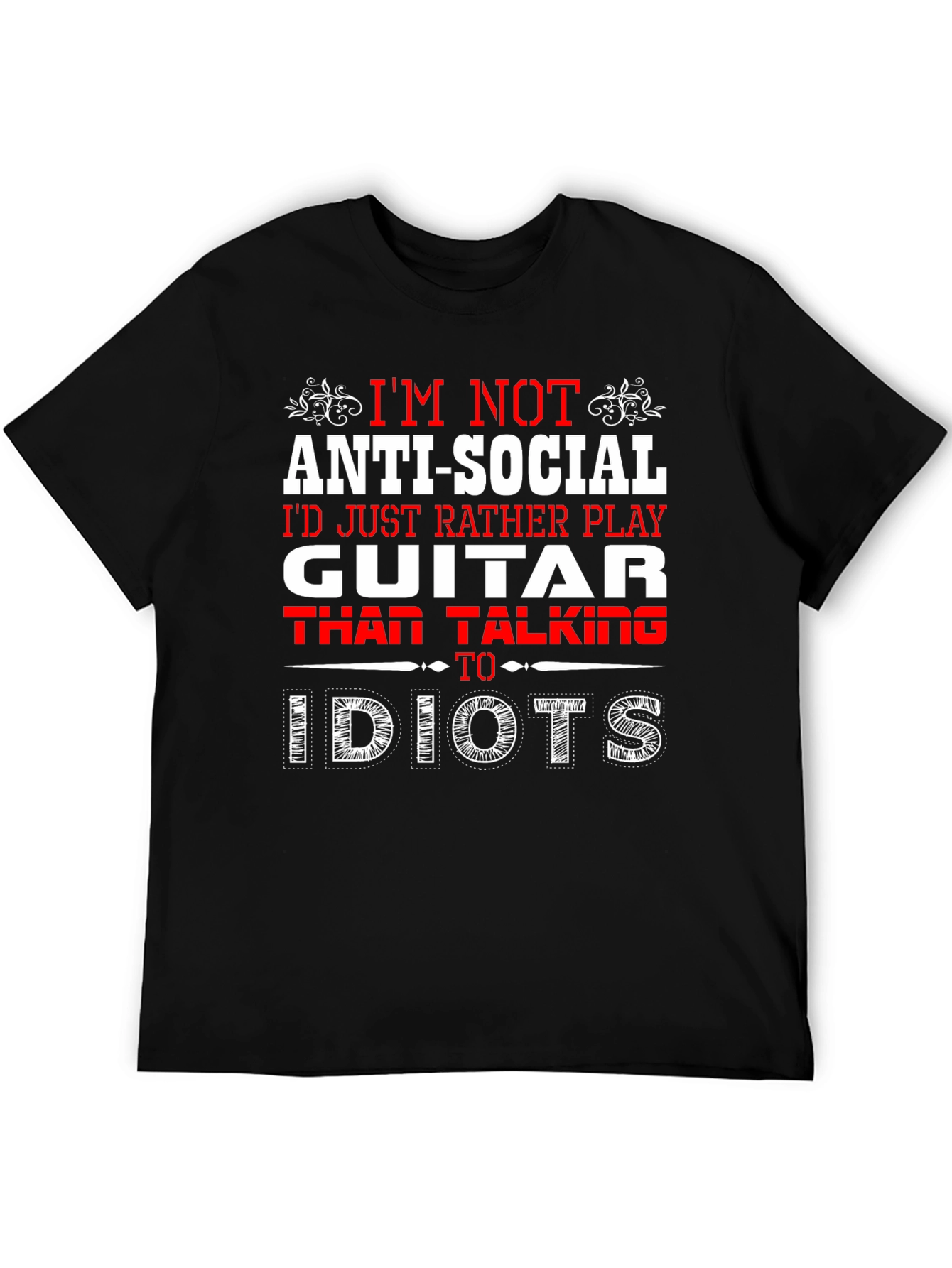 Anti-Social Guitar Player Graphic Tee