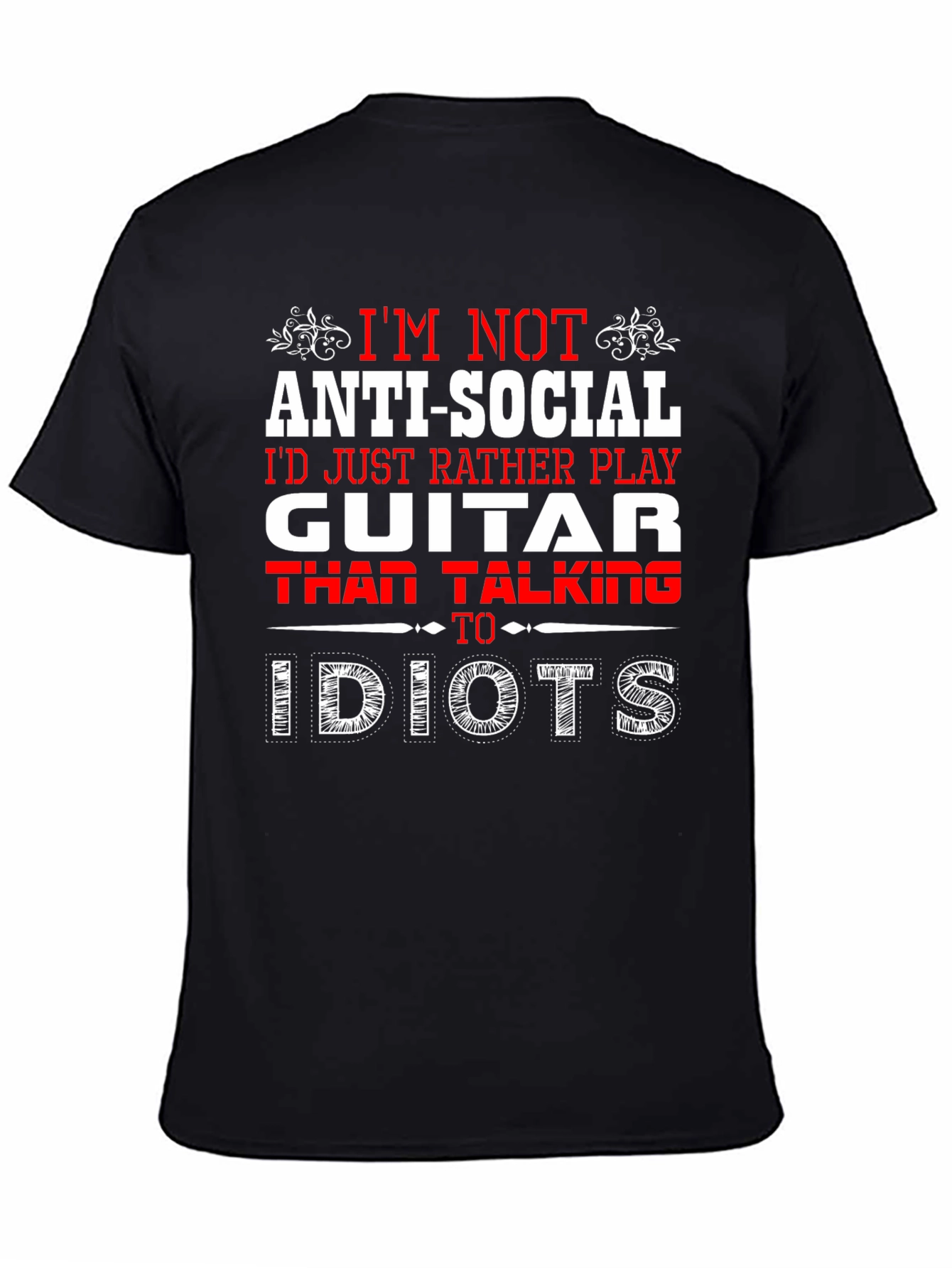 Anti-Social Guitar Player Graphic Tee