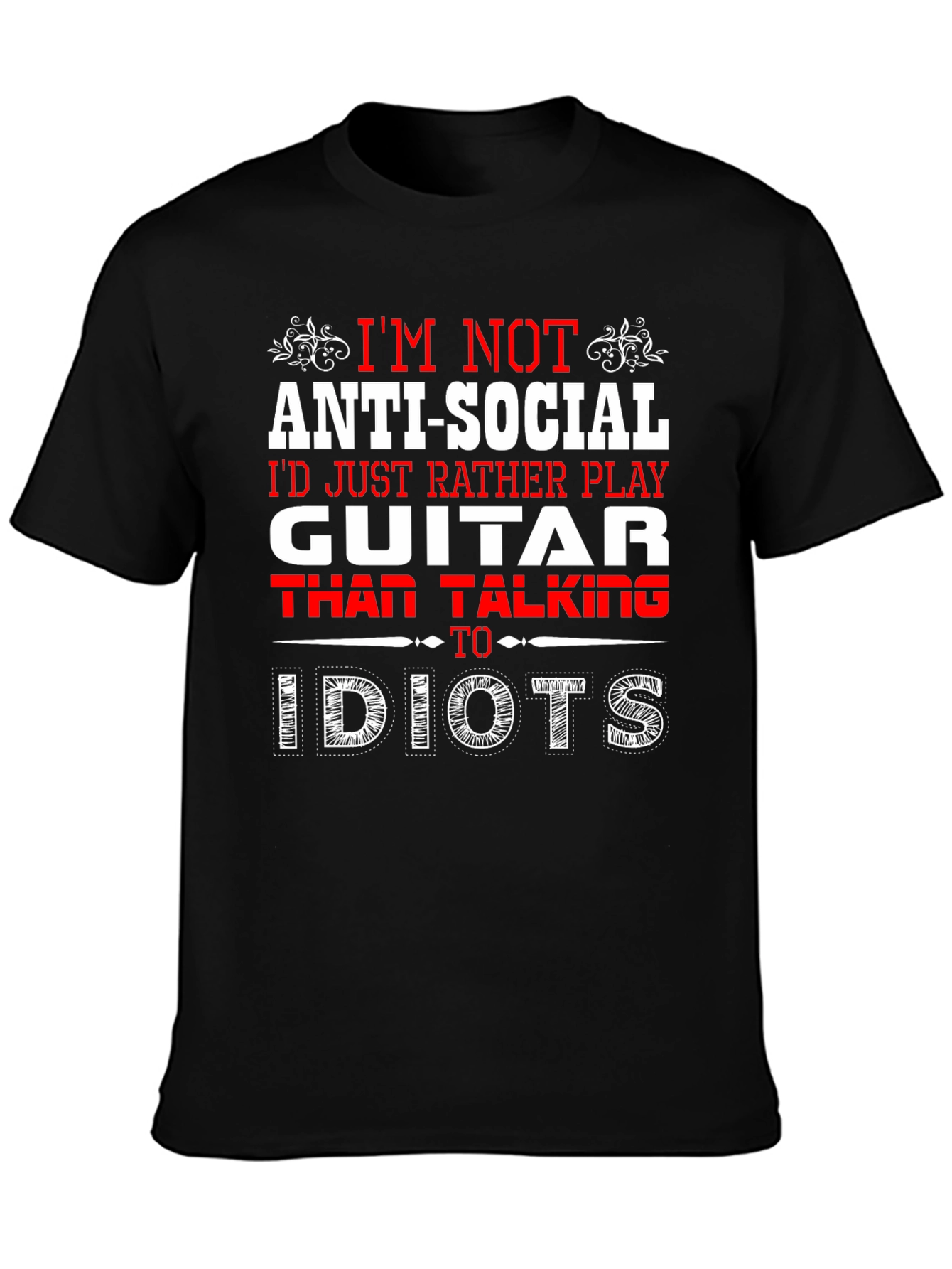Anti-Social Guitar Player Graphic Tee