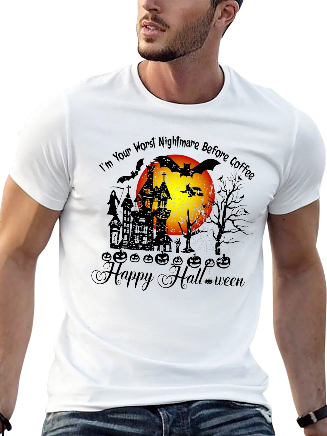 Halloween Nightmare Before Coffee T-Shirt