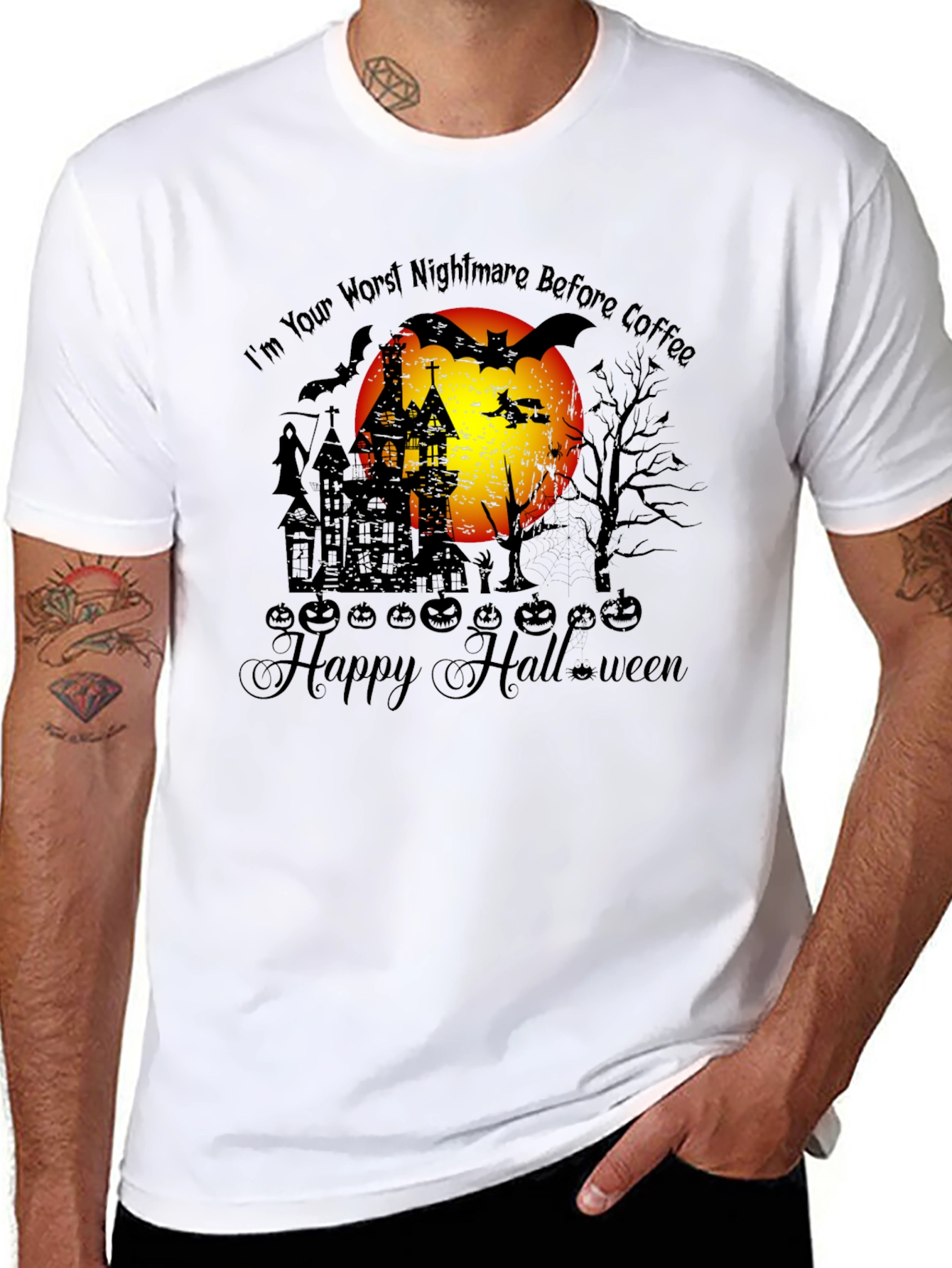 Halloween Nightmare Before Coffee T-Shirt