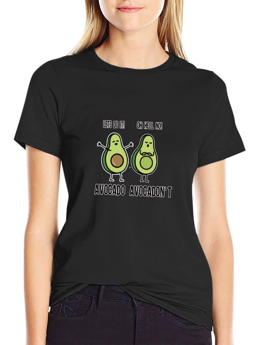 Avocado Pun Graphic T-Shirt - Humorous Fruit Tee