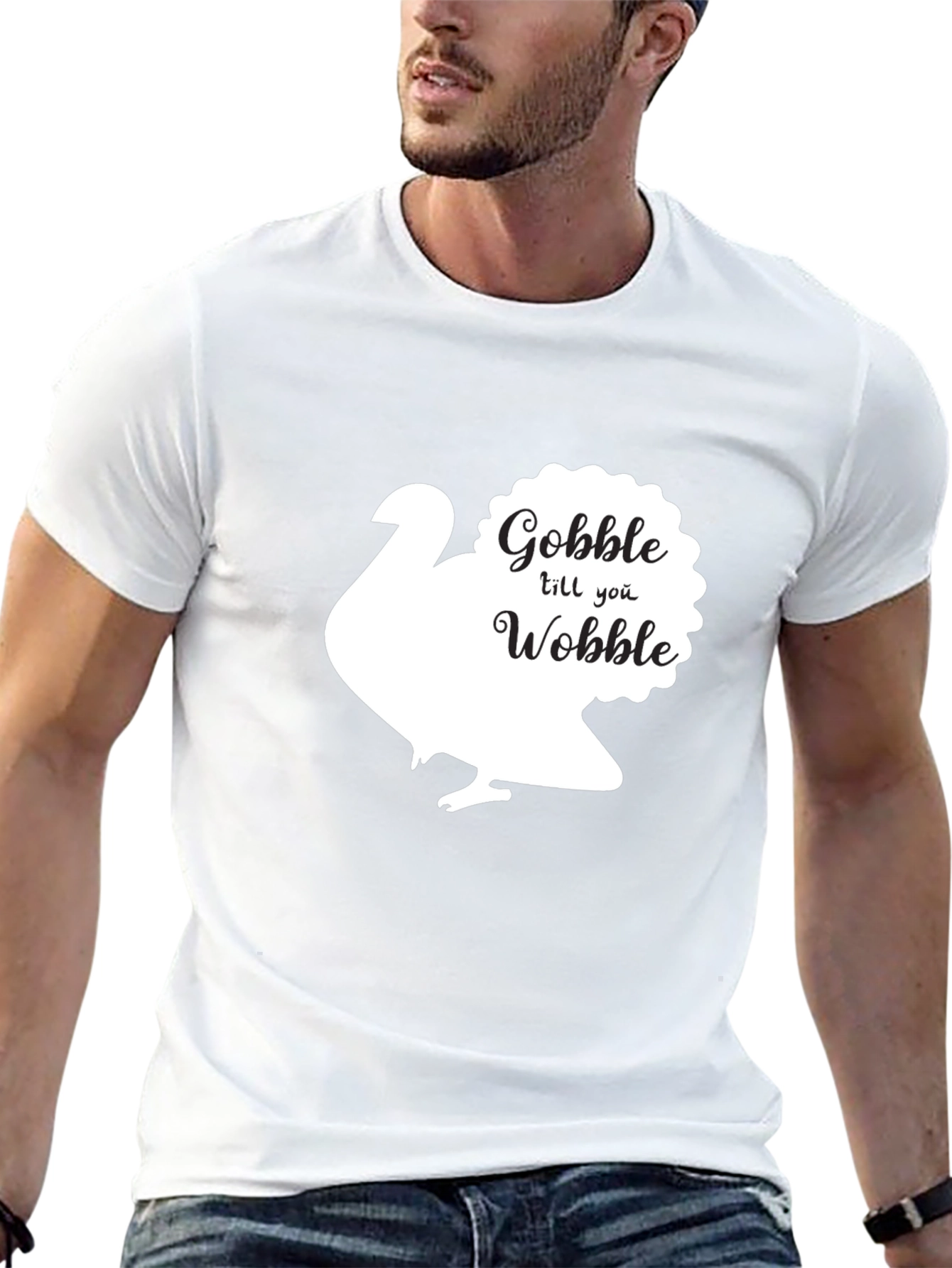 Gobble Till You Wobble Turkey Thanksgiving T-Shirt