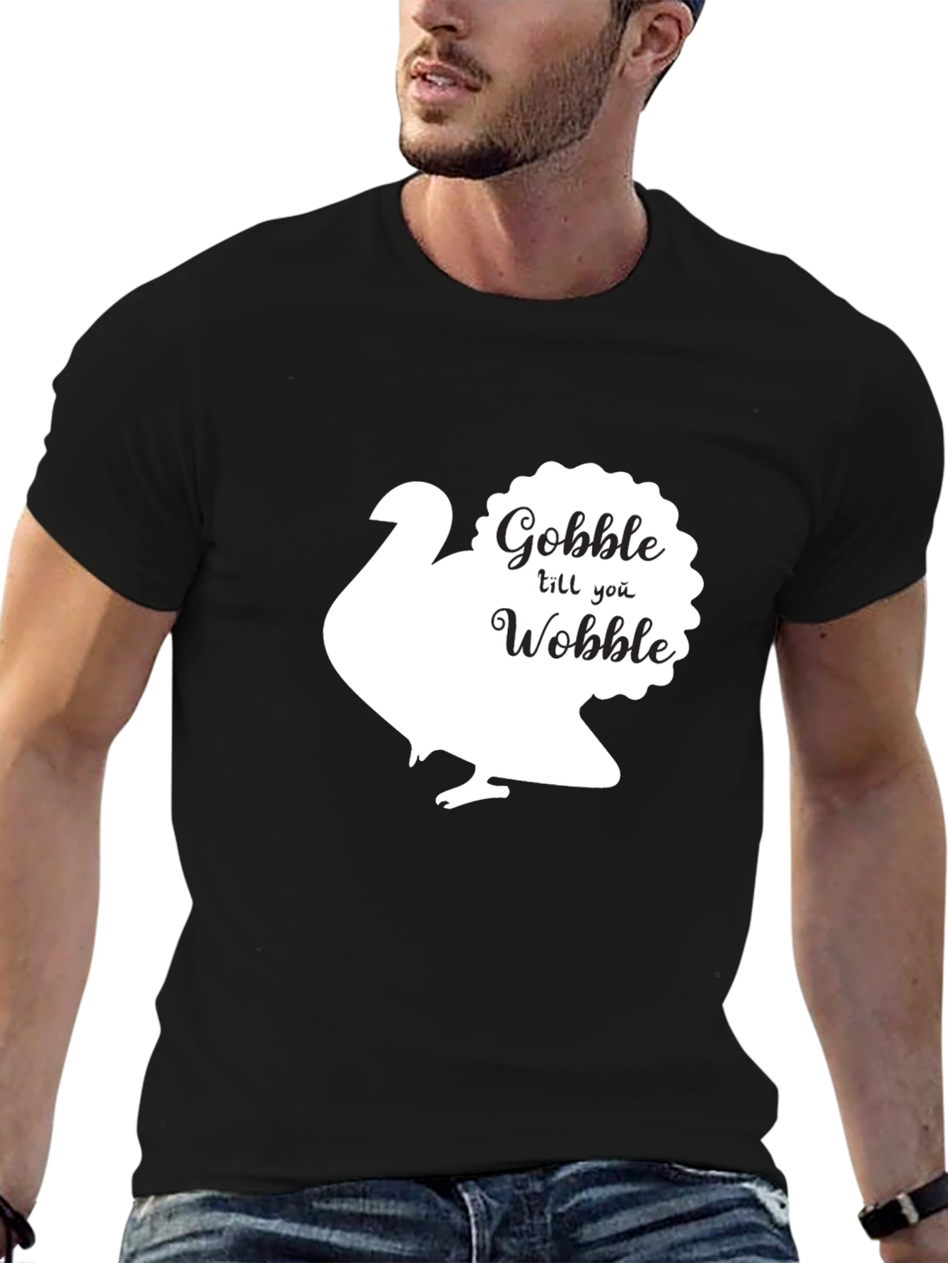 Gobble Till You Wobble Turkey Thanksgiving T-Shirt