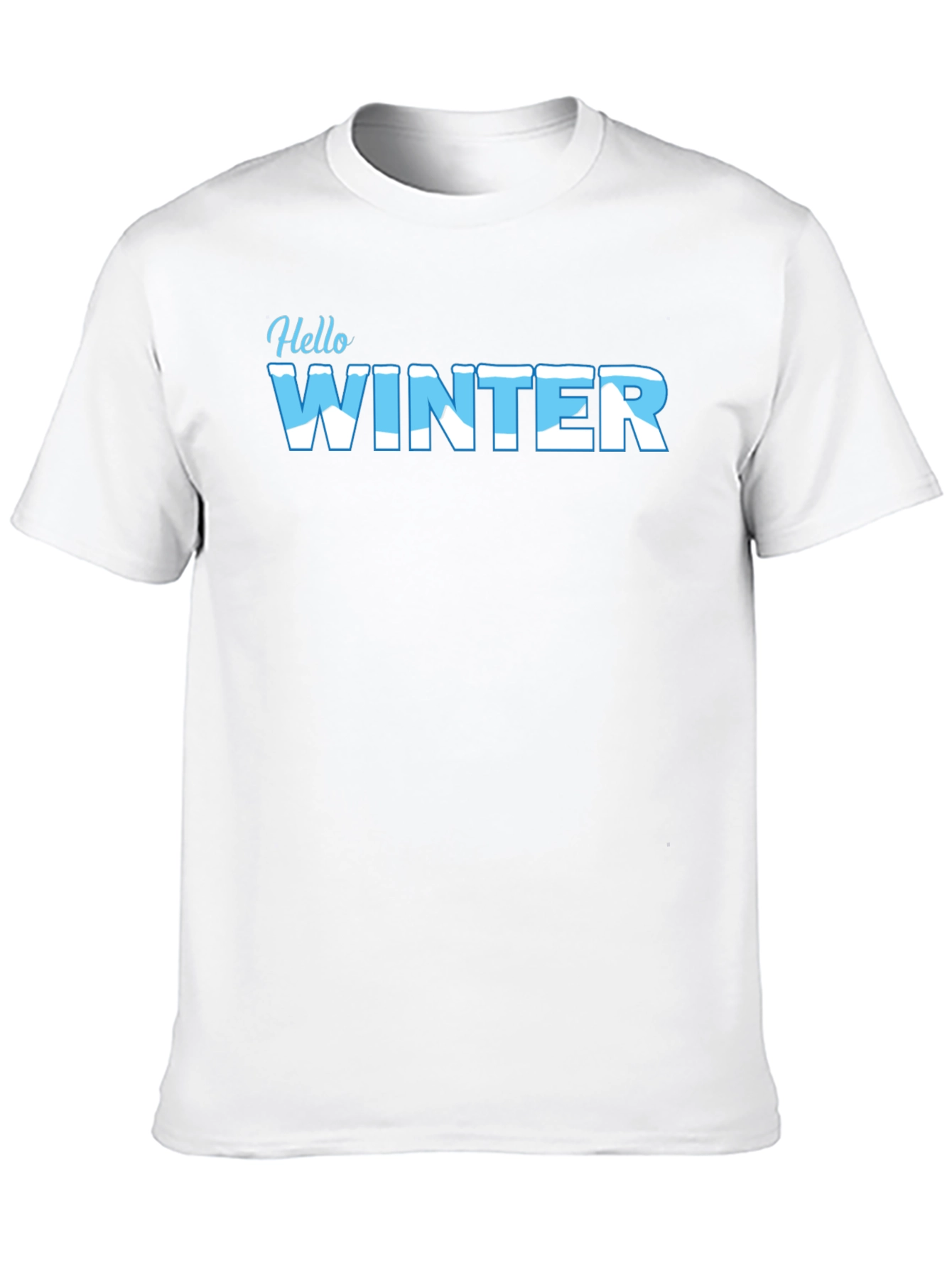 Hello Winter Black Graphic Tee