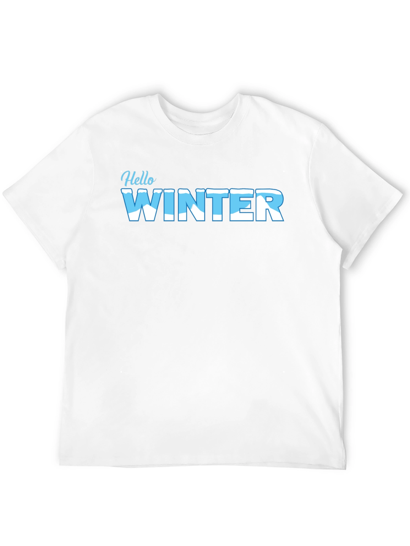 Hello Winter Black Graphic Tee