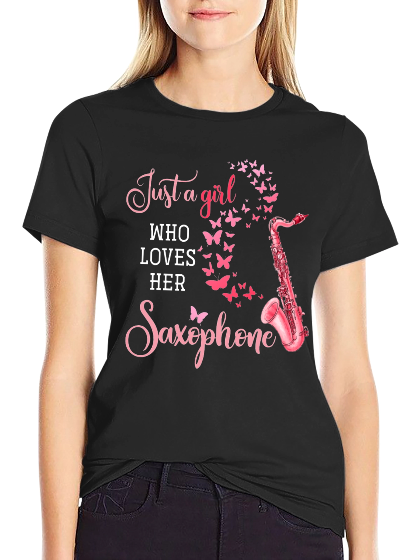 Girl Loves Saxophone T-Shirt