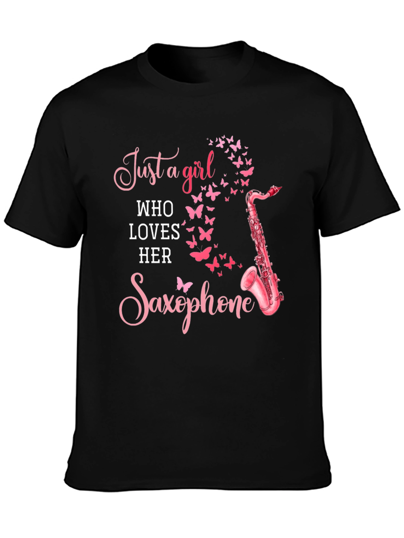 Girl Loves Saxophone T-Shirt