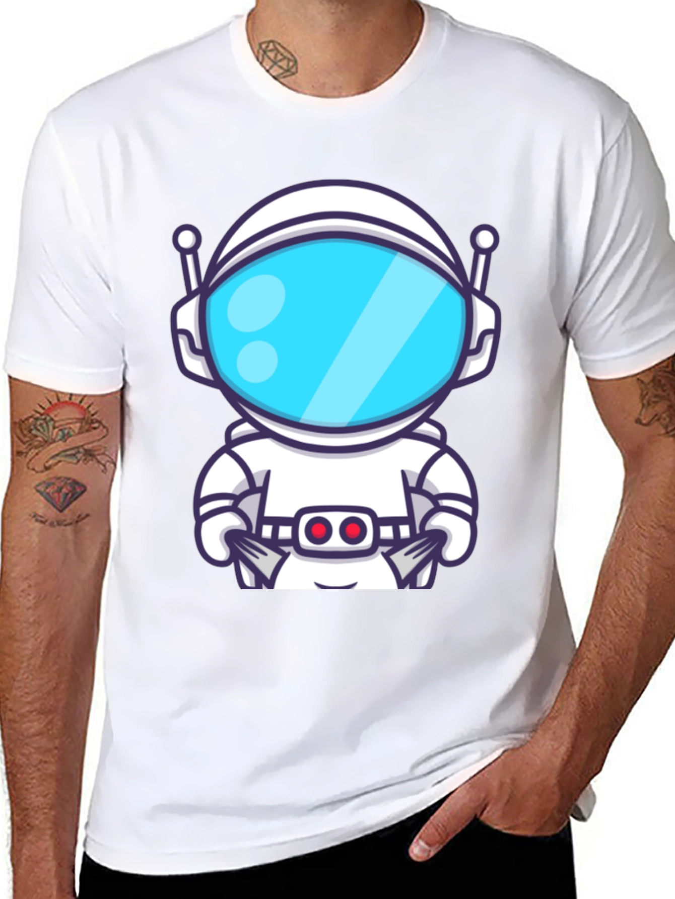 Astronaut Graphic Tee - Cool Space Explorer Design