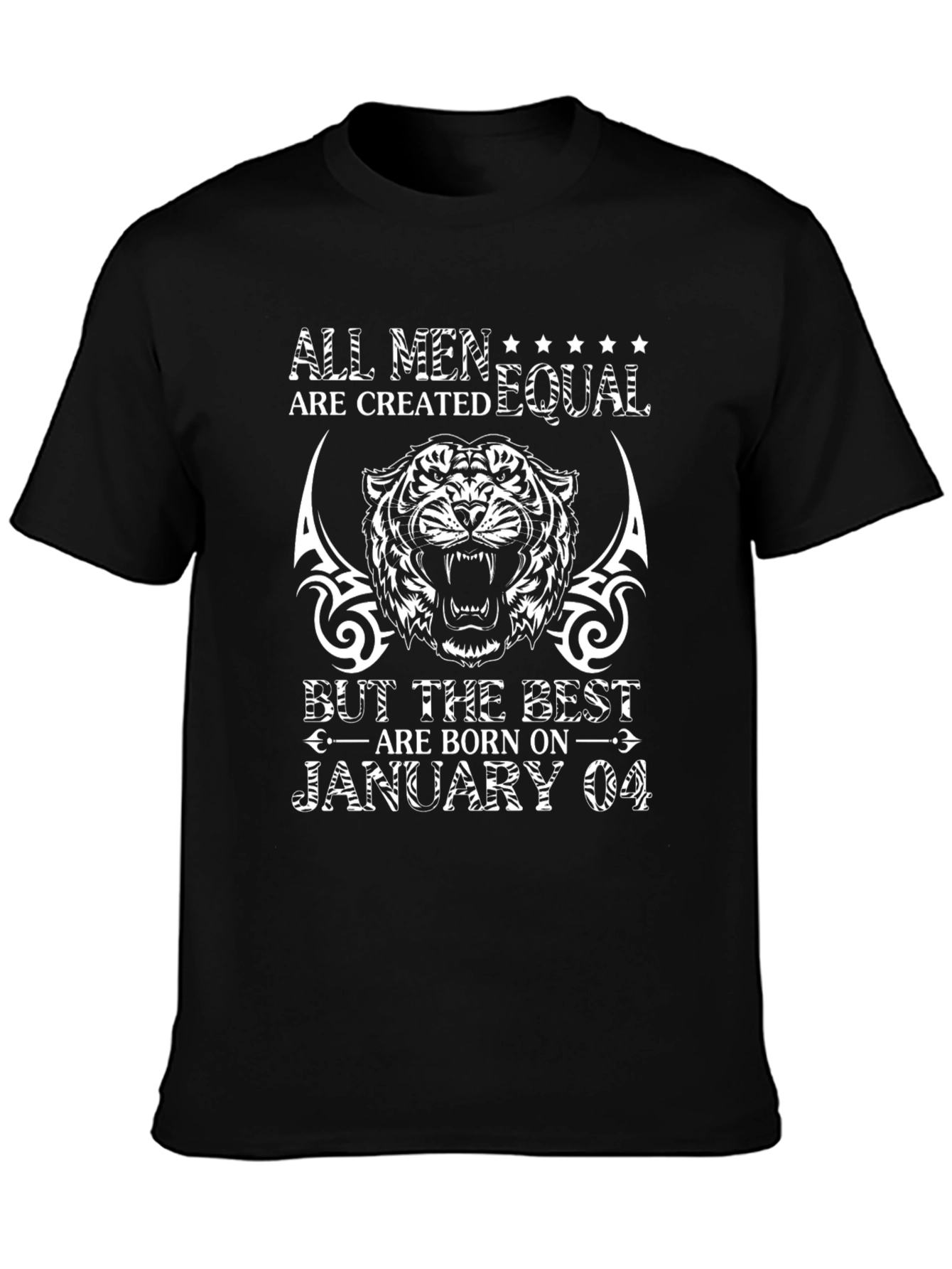 All Men Are Created Equal January 04 Birthday T-Shirt