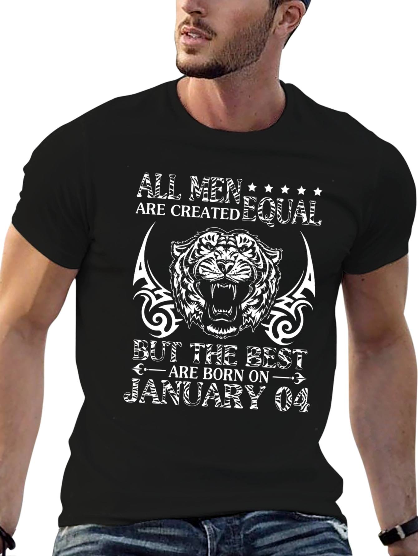 All Men Are Created Equal January 04 Birthday T-Shirt