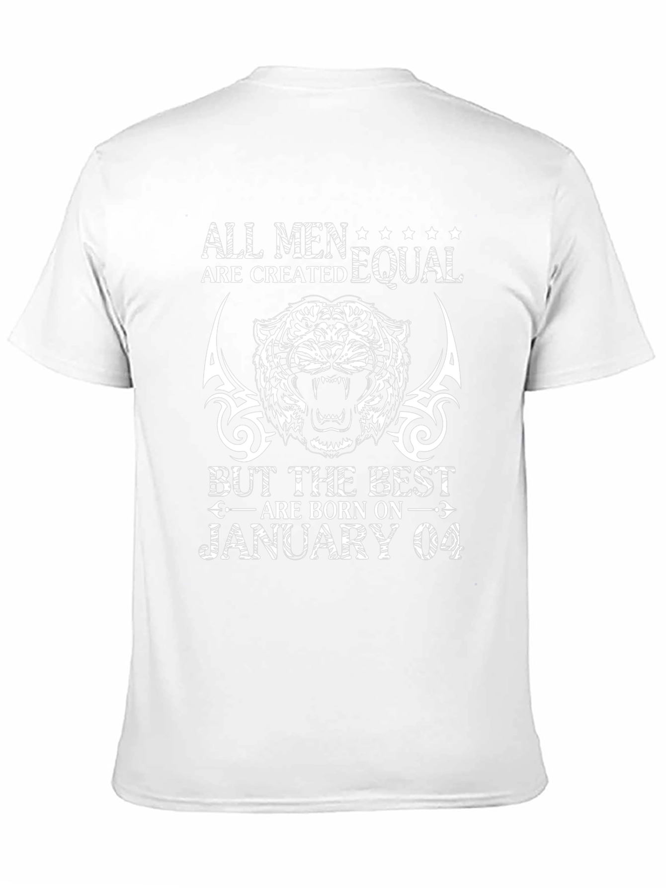 All Men Are Created Equal January 04 Birthday T-Shirt