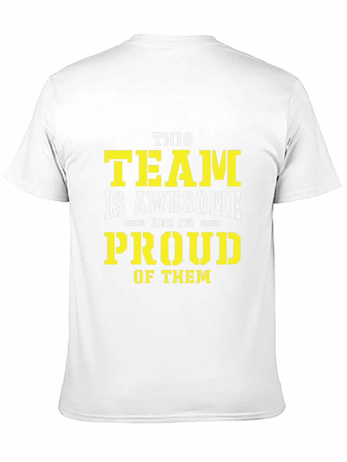 Awesome Team Proud Graphic Tee - Black