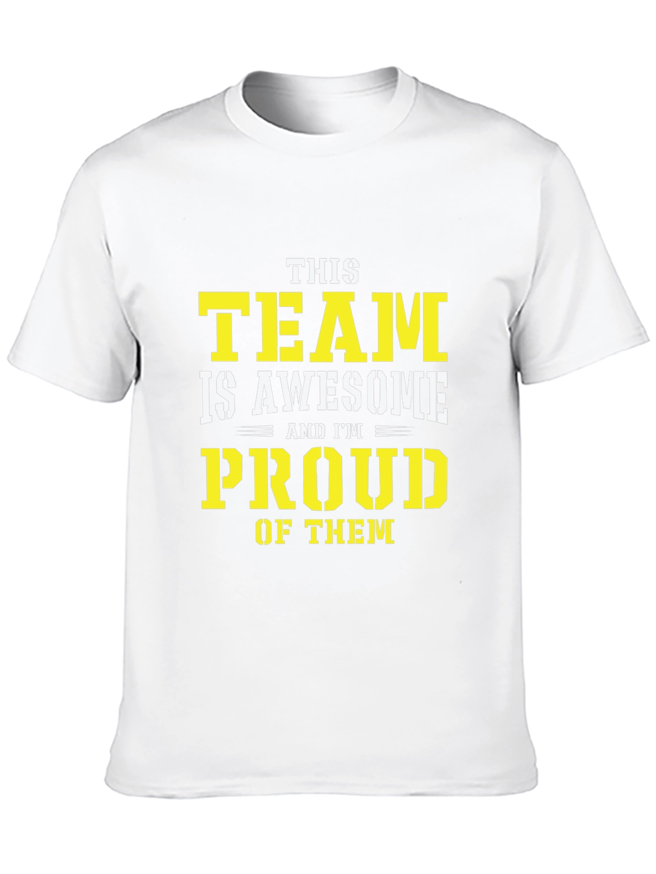 Awesome Team Proud Graphic Tee - Black