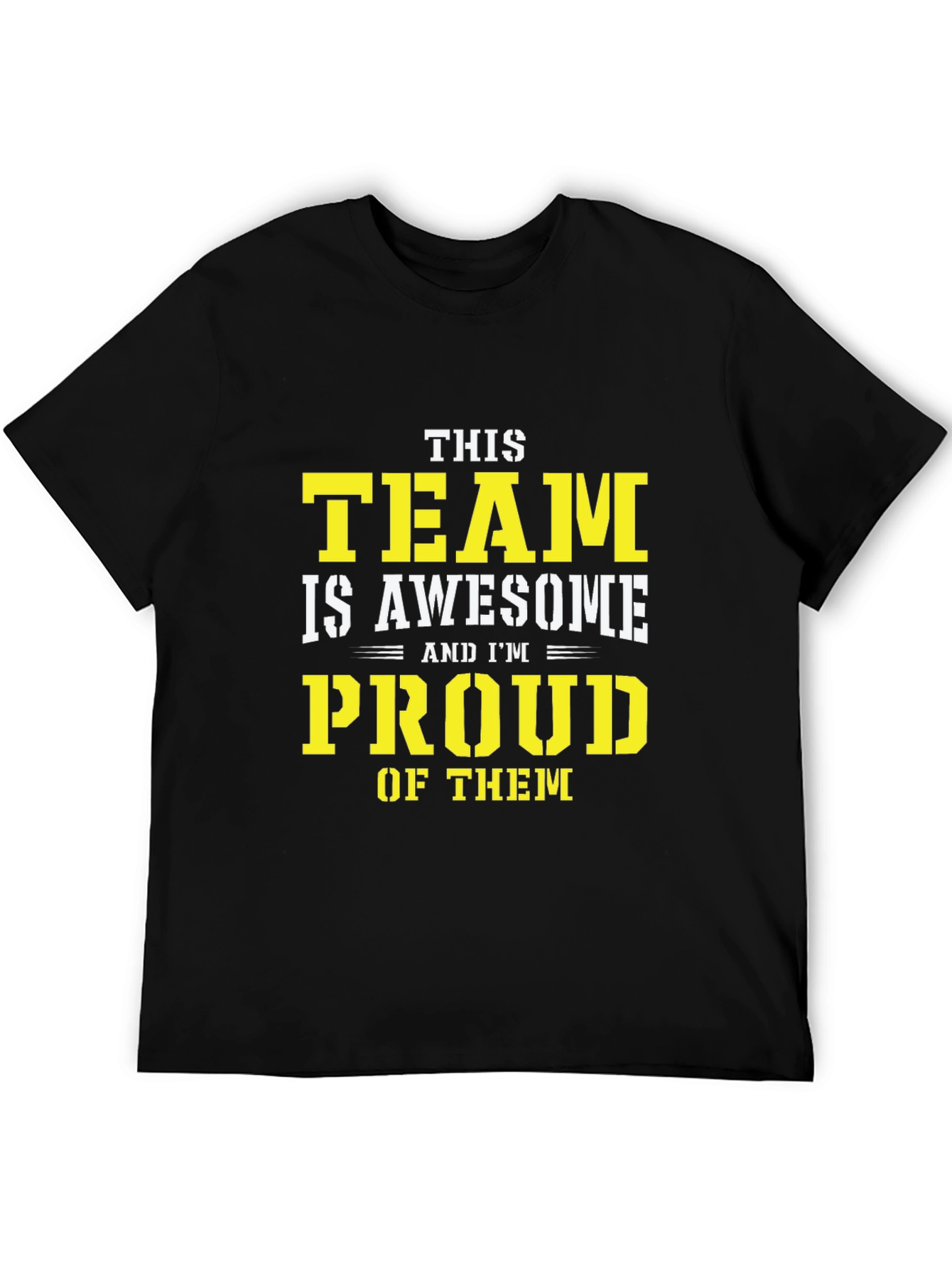 Awesome Team Proud Graphic Tee - Black