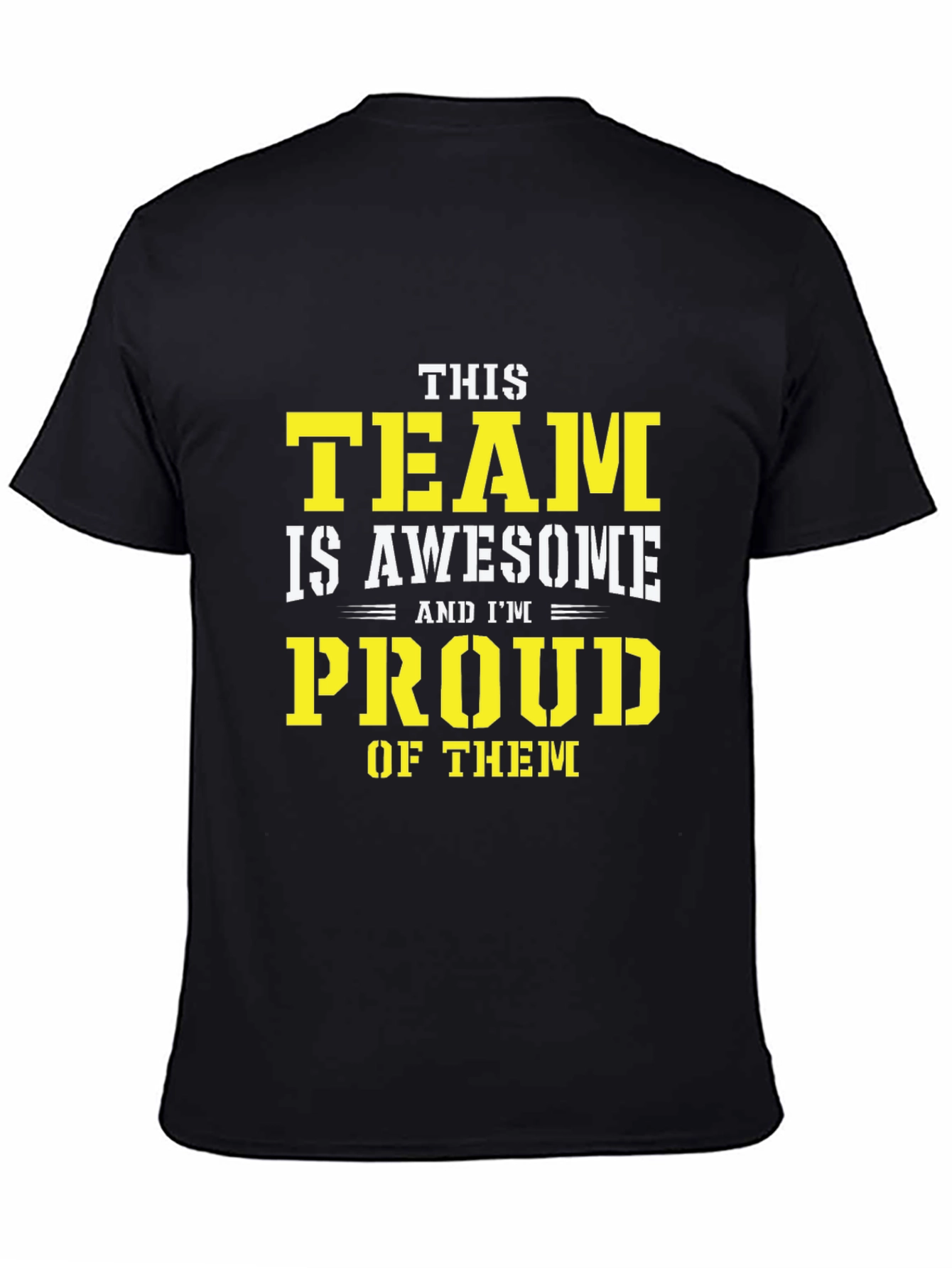 Awesome Team Proud Graphic Tee - Black