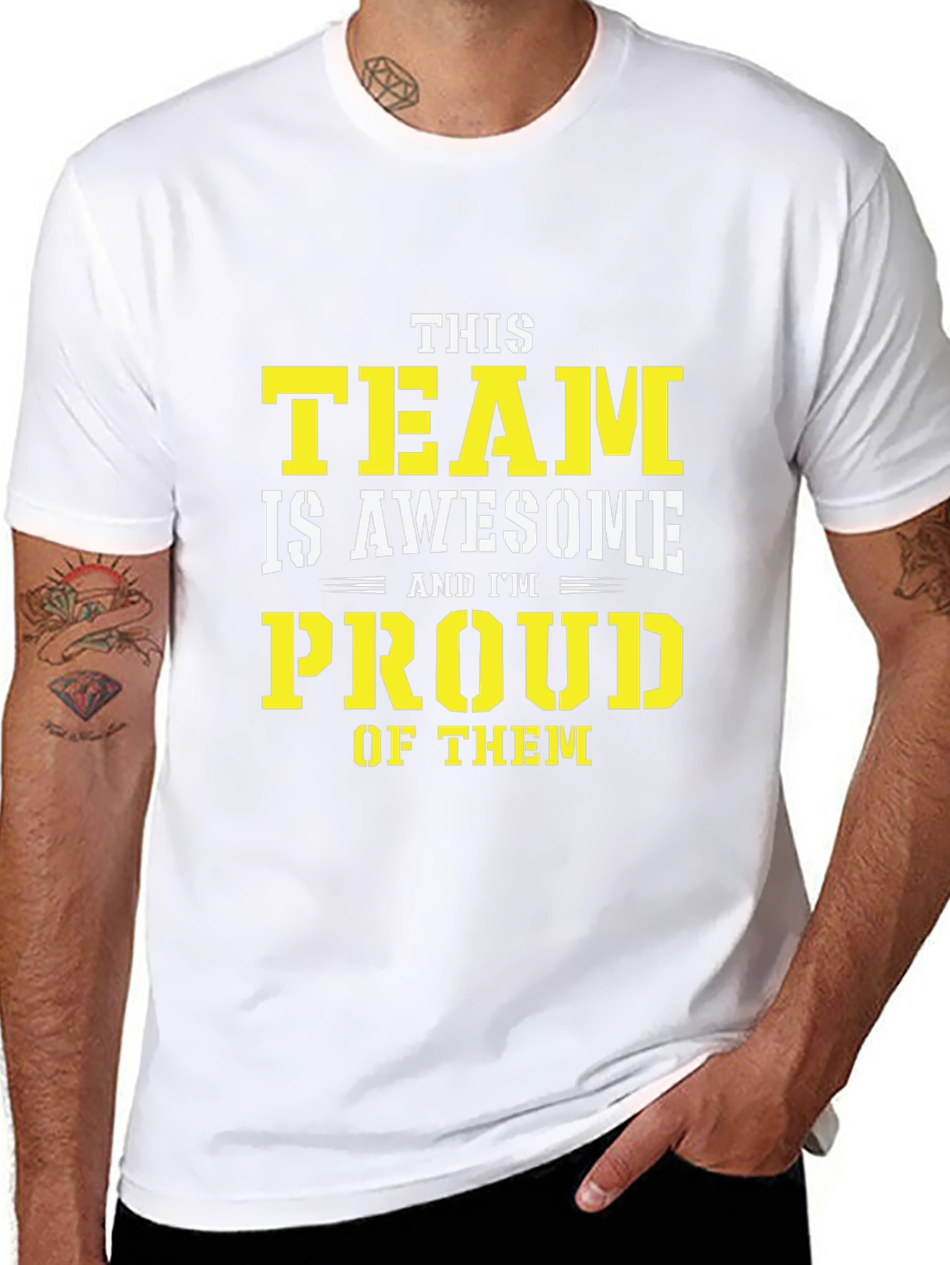 Awesome Team Proud Graphic Tee - Black