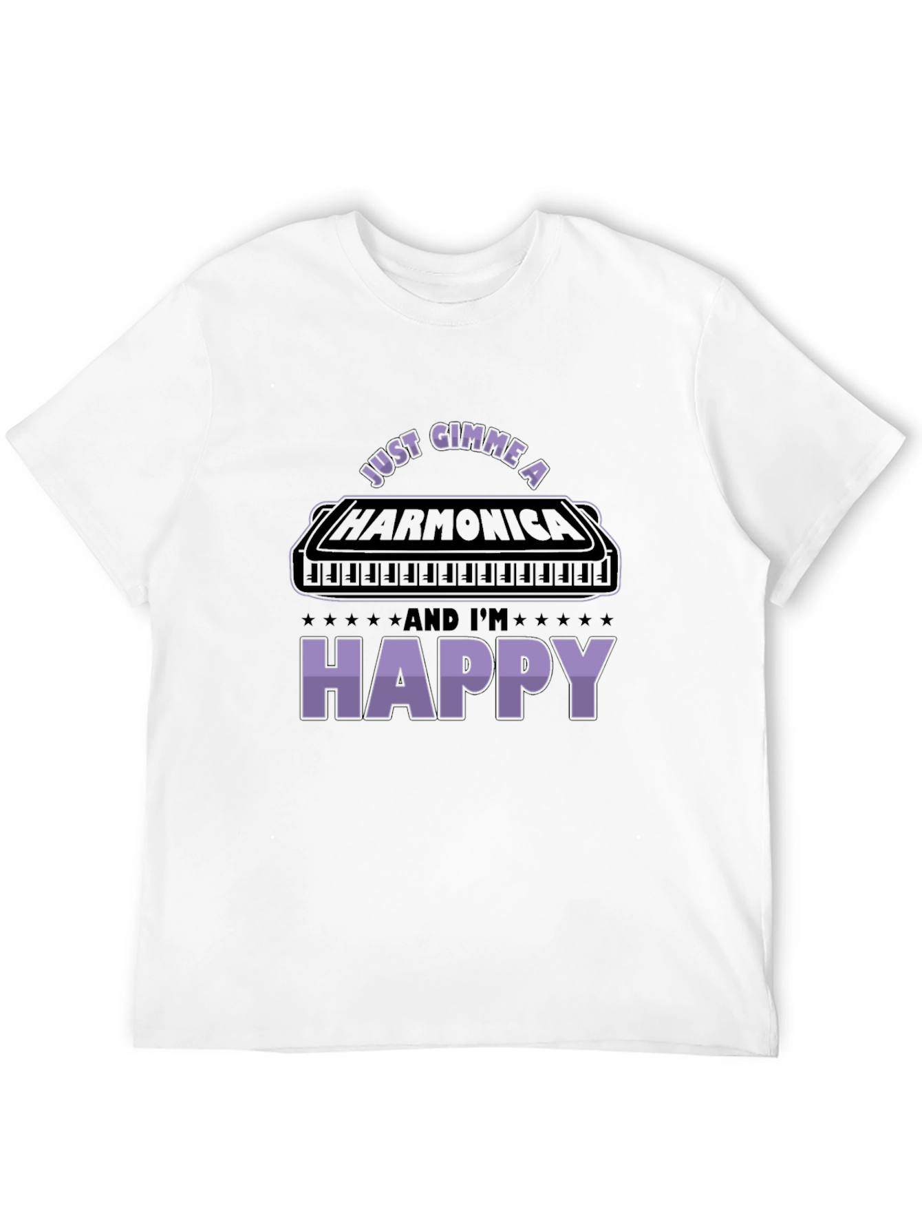 Harmonica Lover Graphic Tee - Music Gift