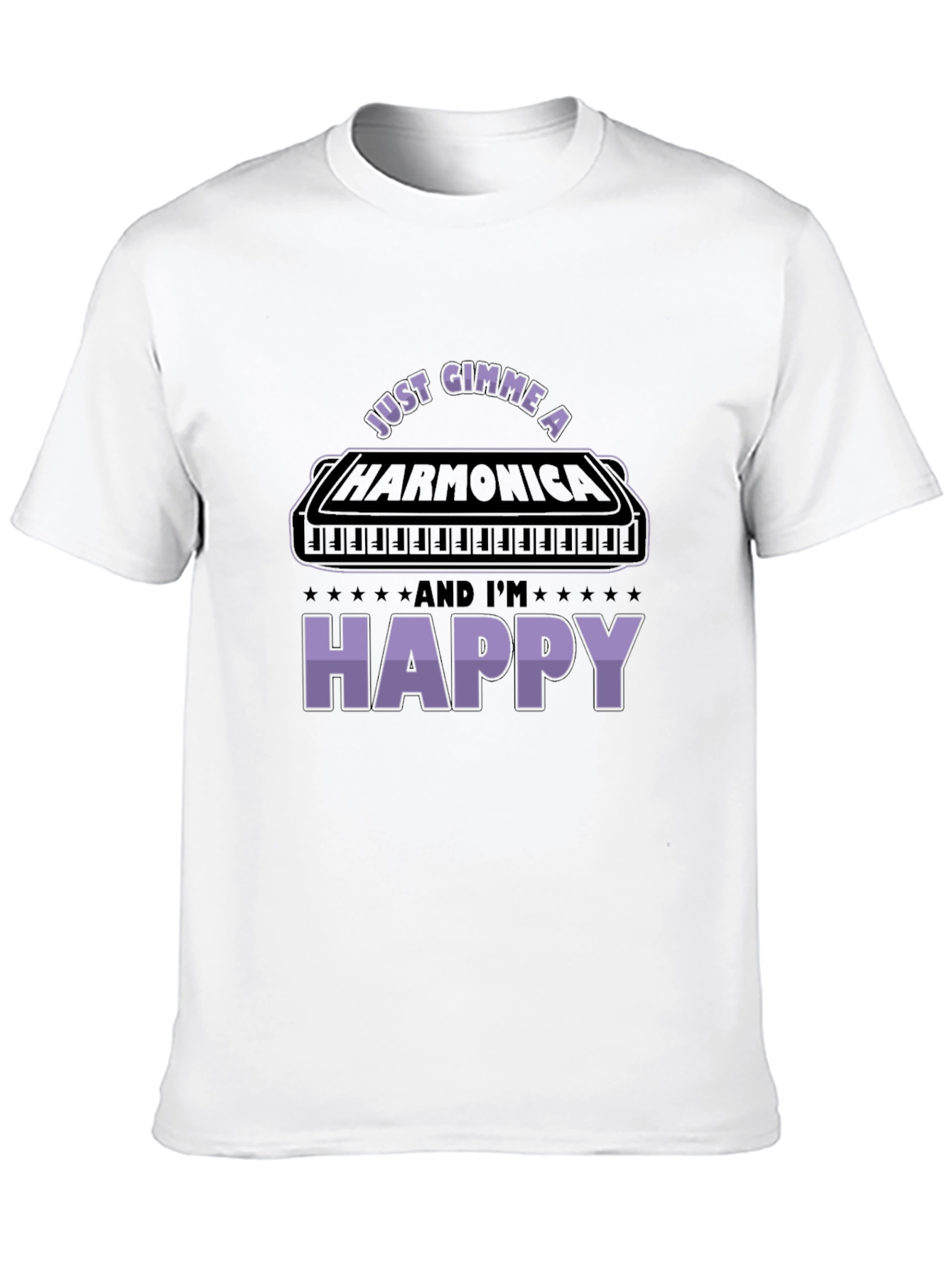 Harmonica Lover Graphic Tee - Music Gift