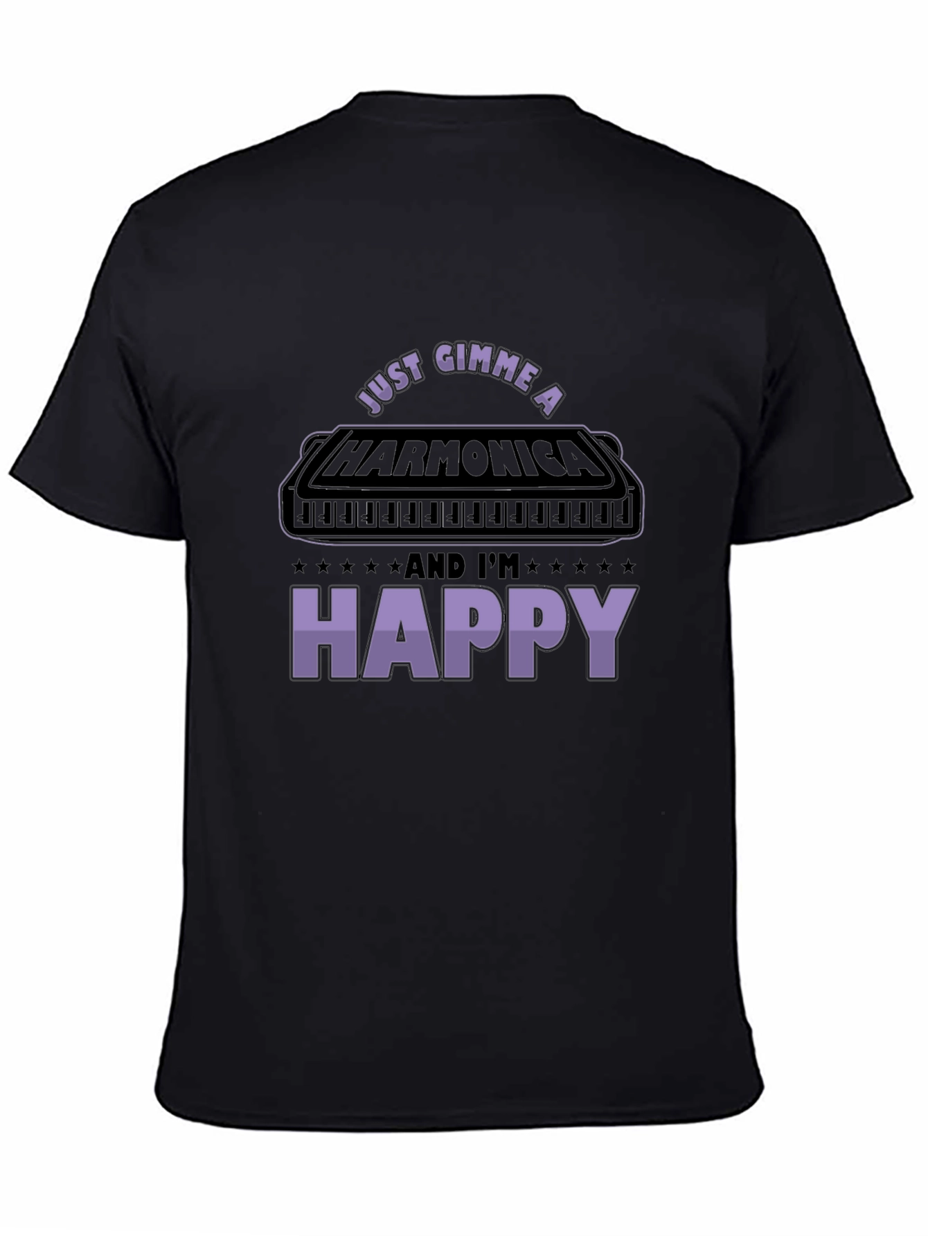 Harmonica Lover Graphic Tee - Music Gift