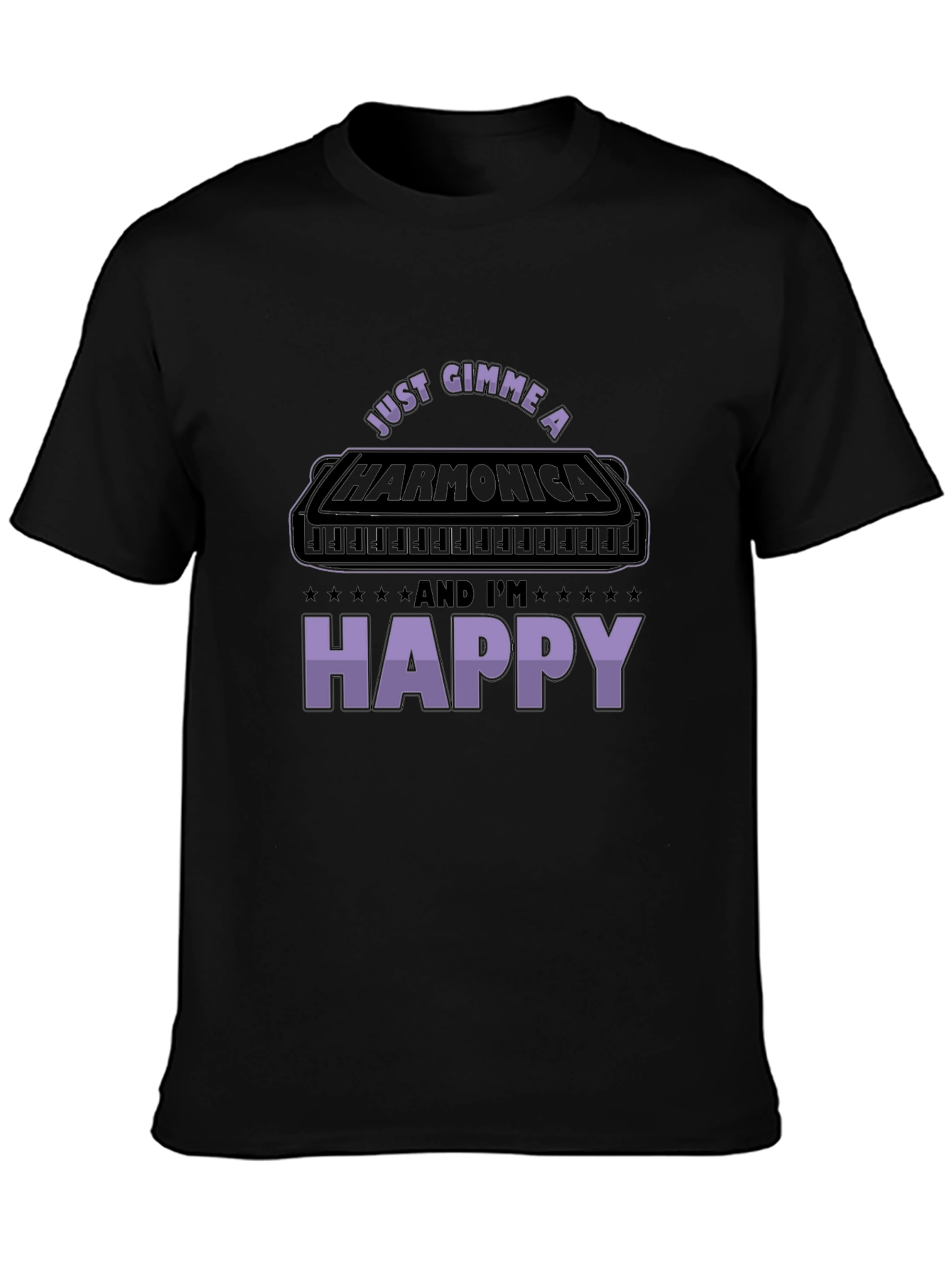 Harmonica Lover Graphic Tee - Music Gift