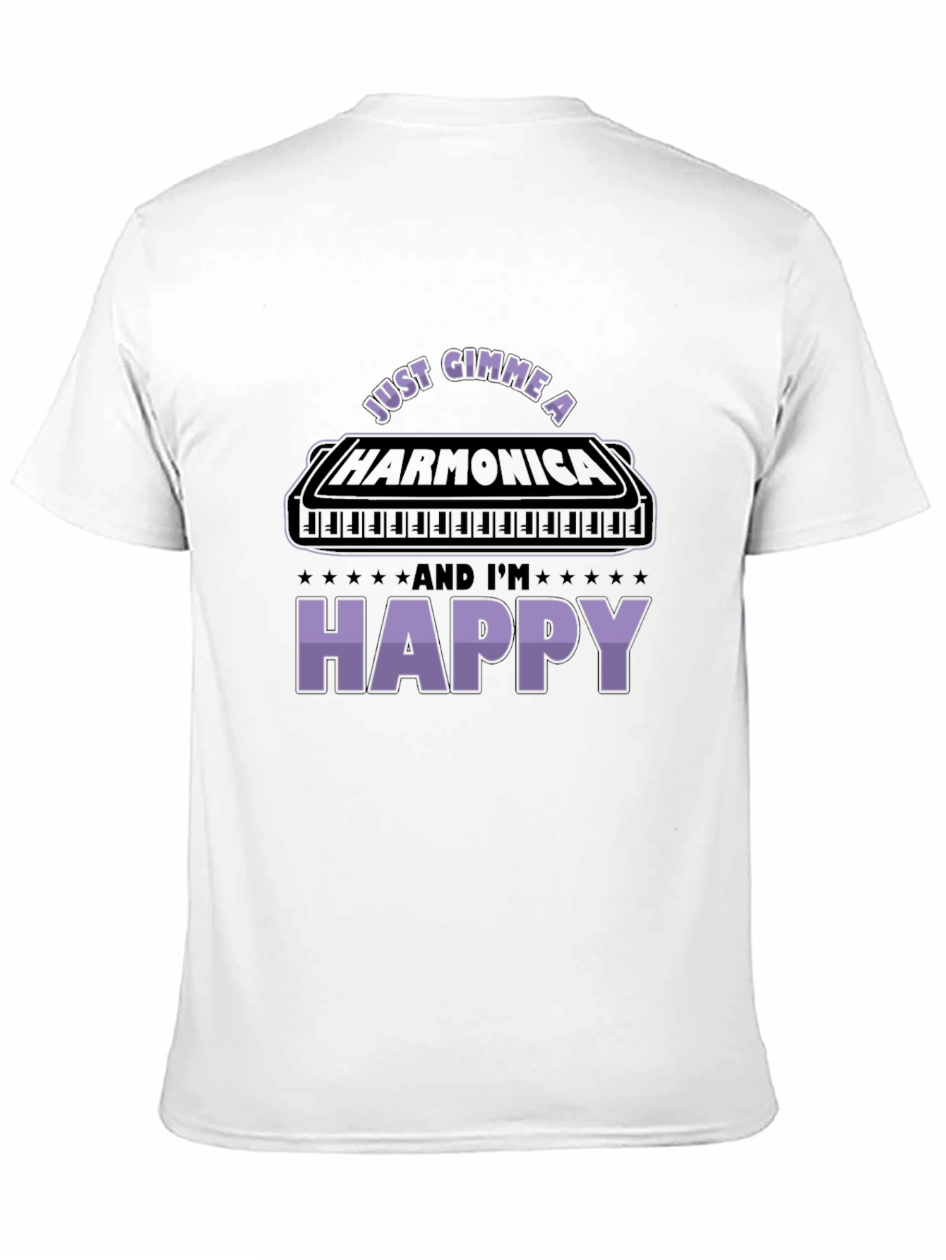 Harmonica Lover Graphic Tee - Music Gift