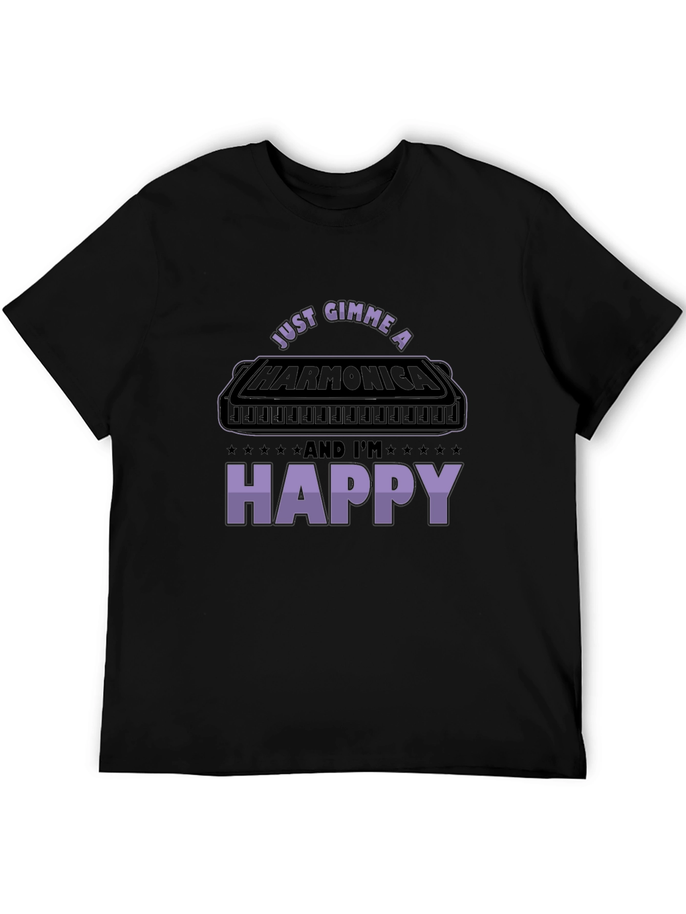 Harmonica Lover Graphic Tee - Music Gift