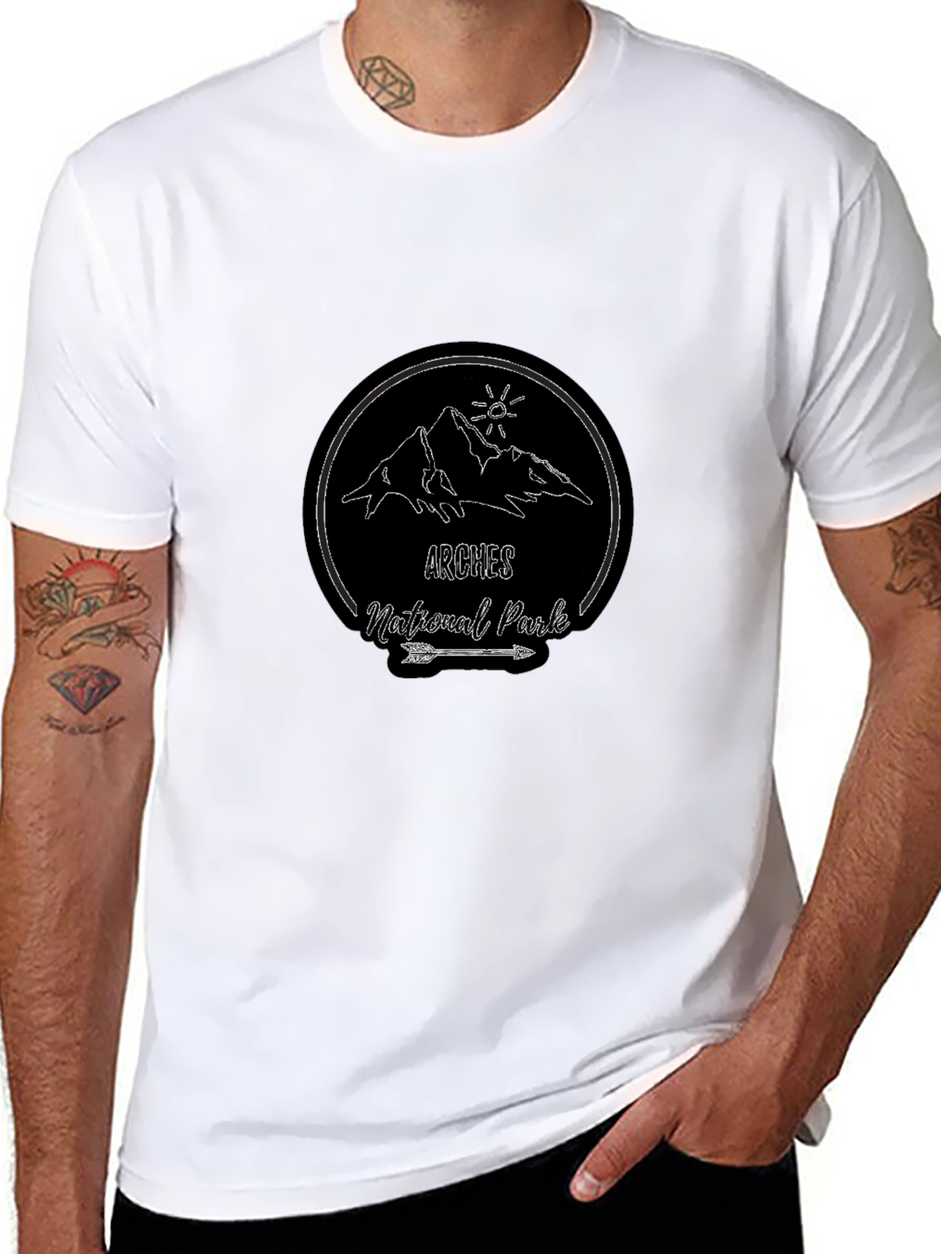 Arches National Park T-Shirt - Black Graphic Tee