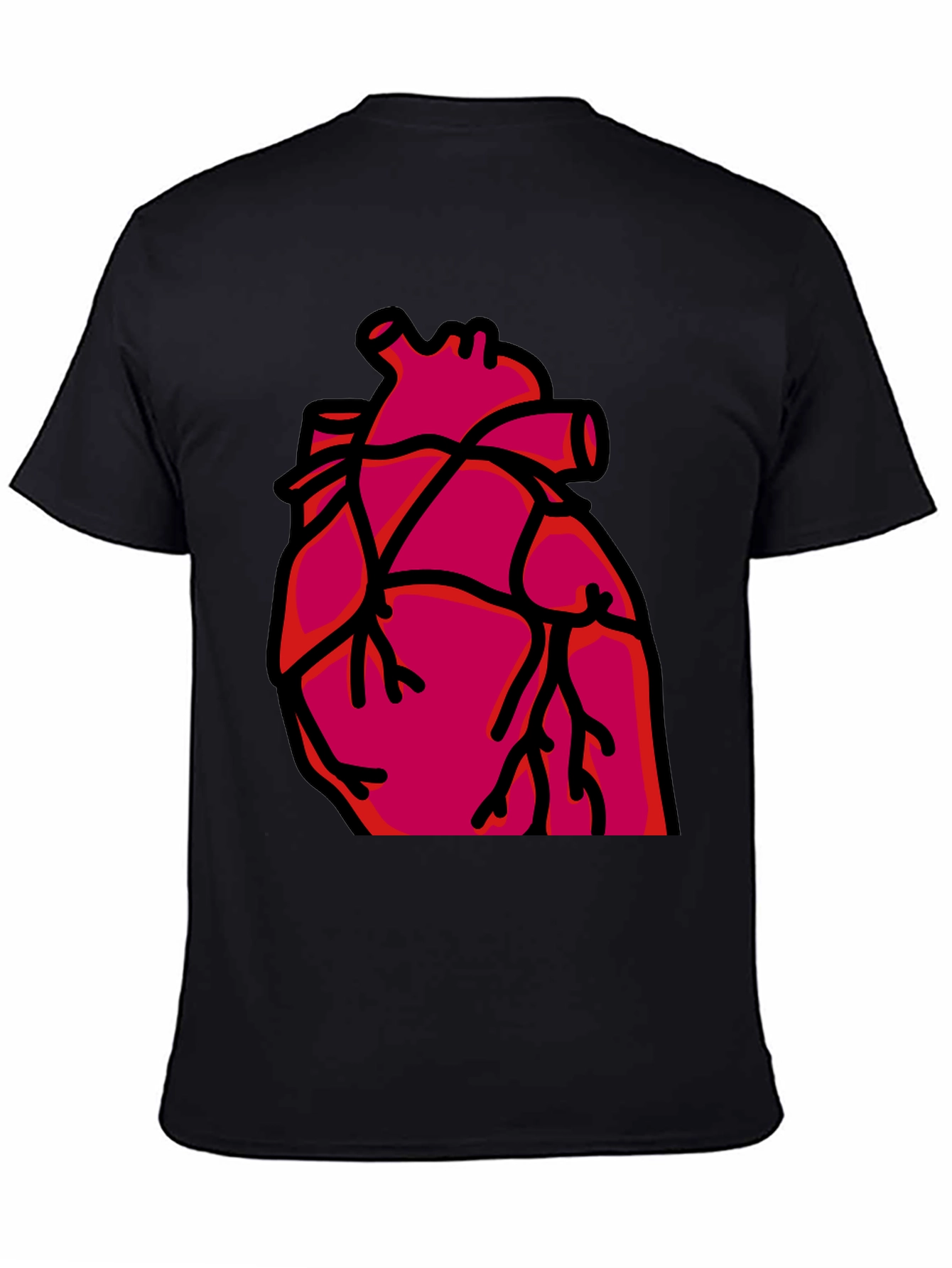 Heart Graphic T-Shirt - Bold Anatomical Style