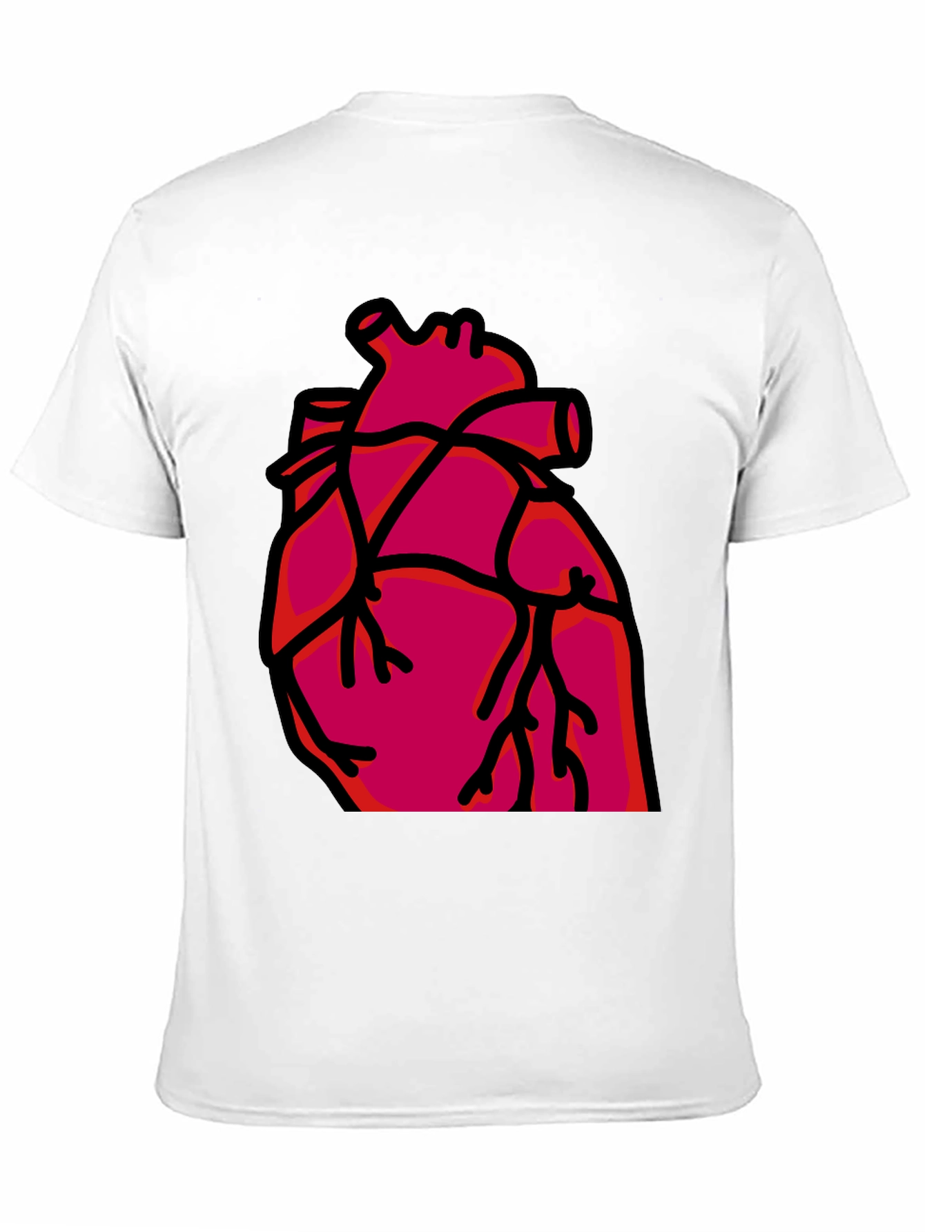 Heart Graphic T-Shirt - Bold Anatomical Style