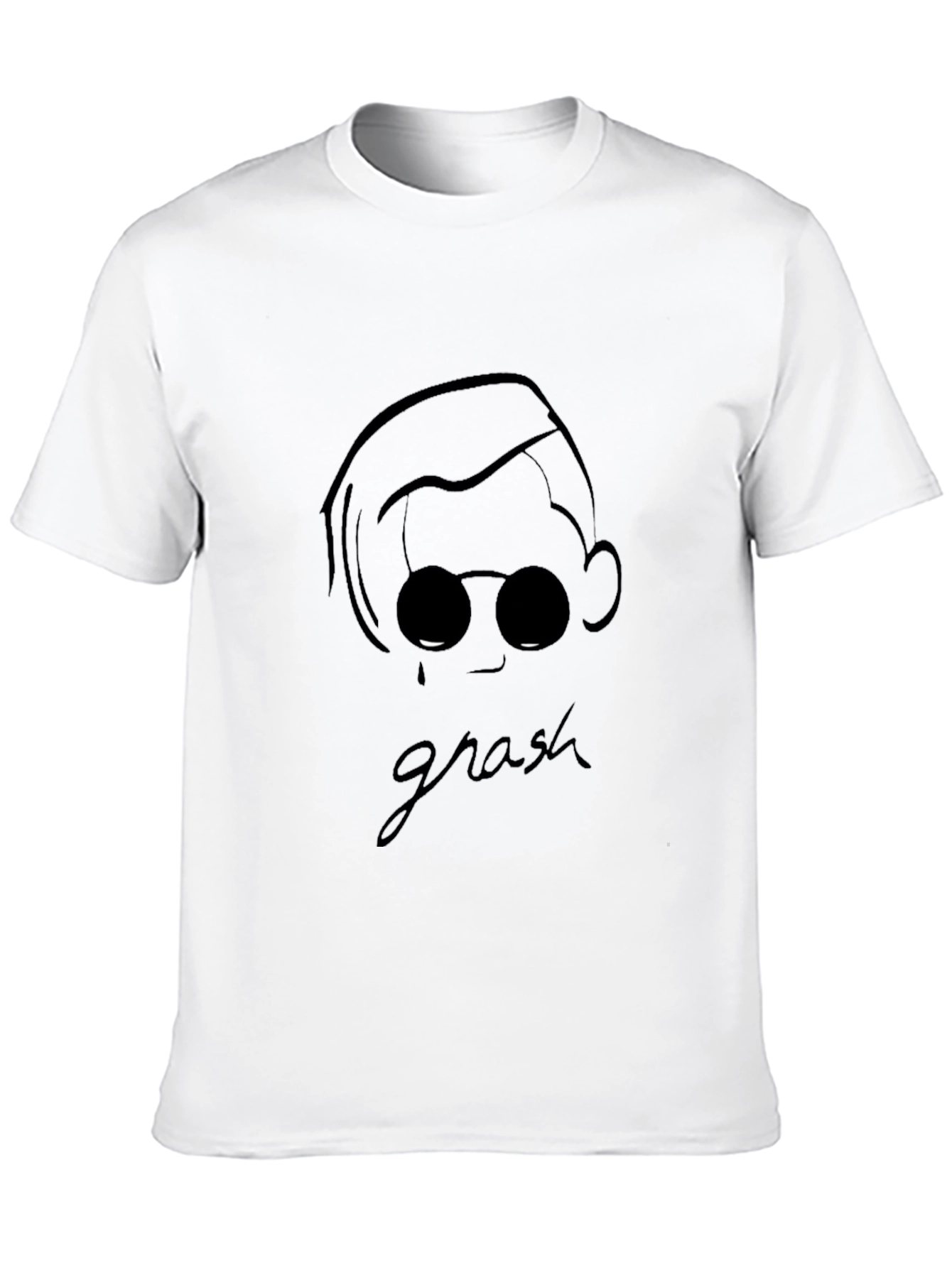 Grash Graphic Tee - Stylish Mens Black T-Shirt