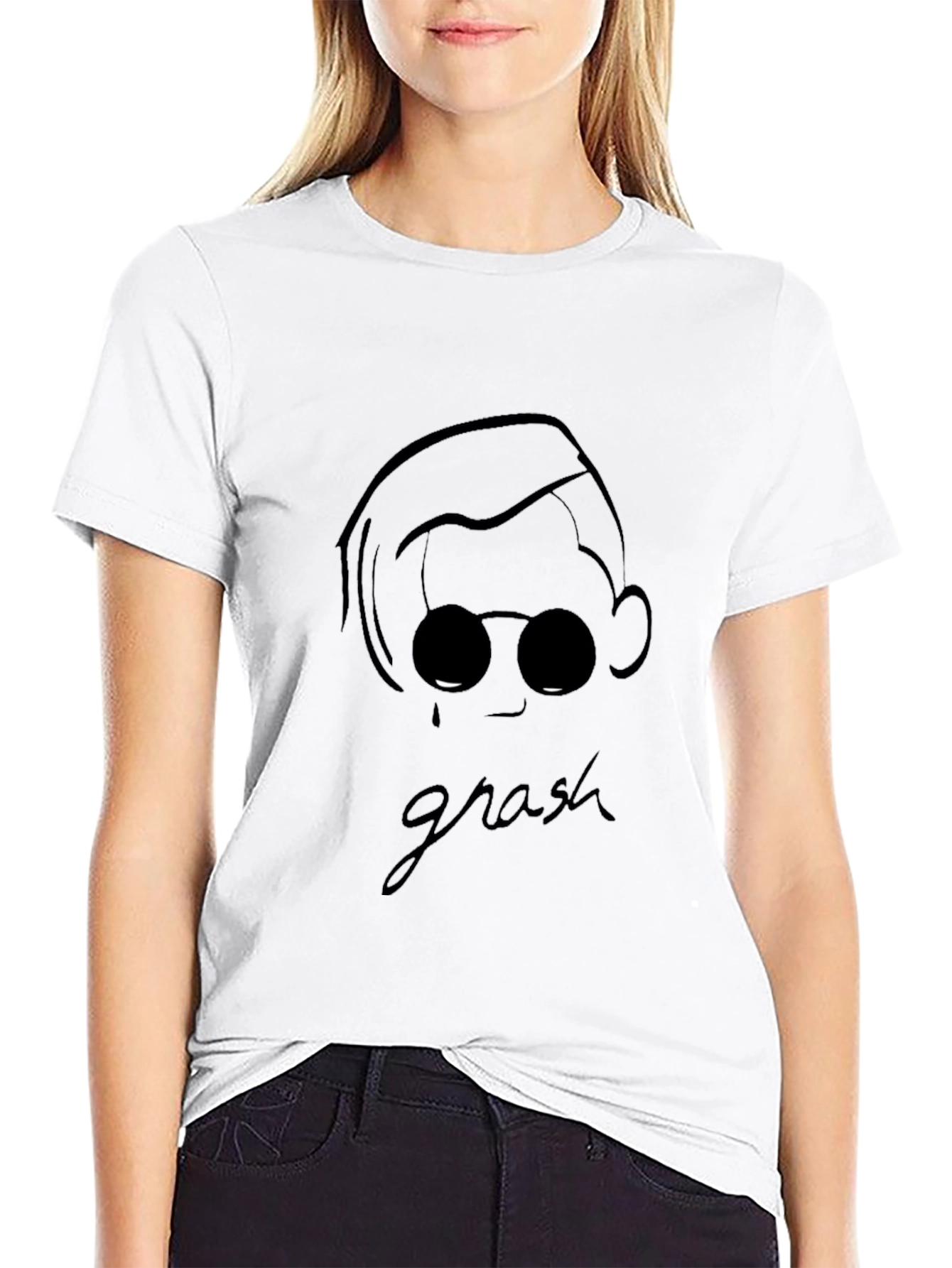 Grash Graphic Tee - Stylish Mens Black T-Shirt