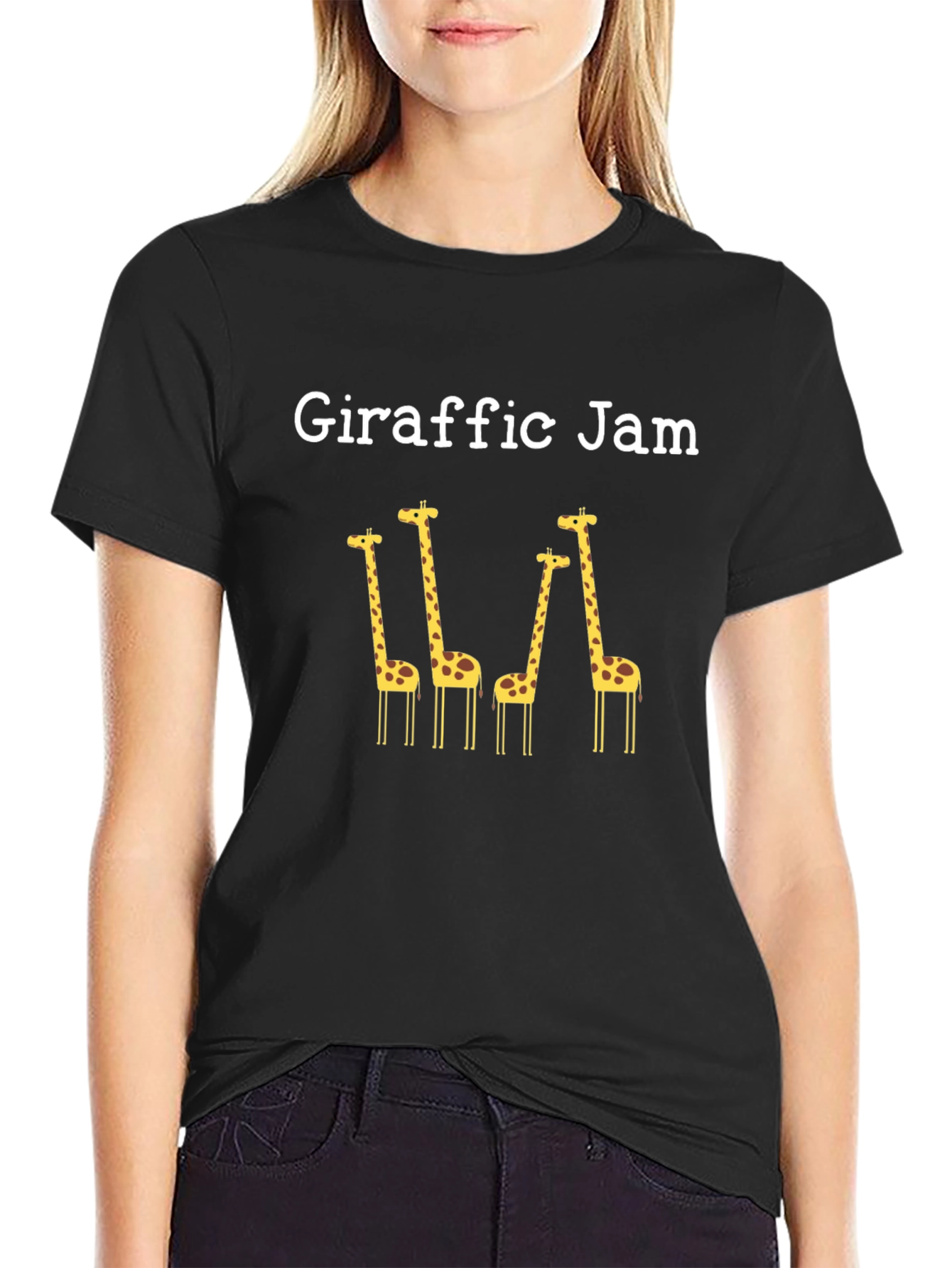 Giraffric Jam Black T-Shirt