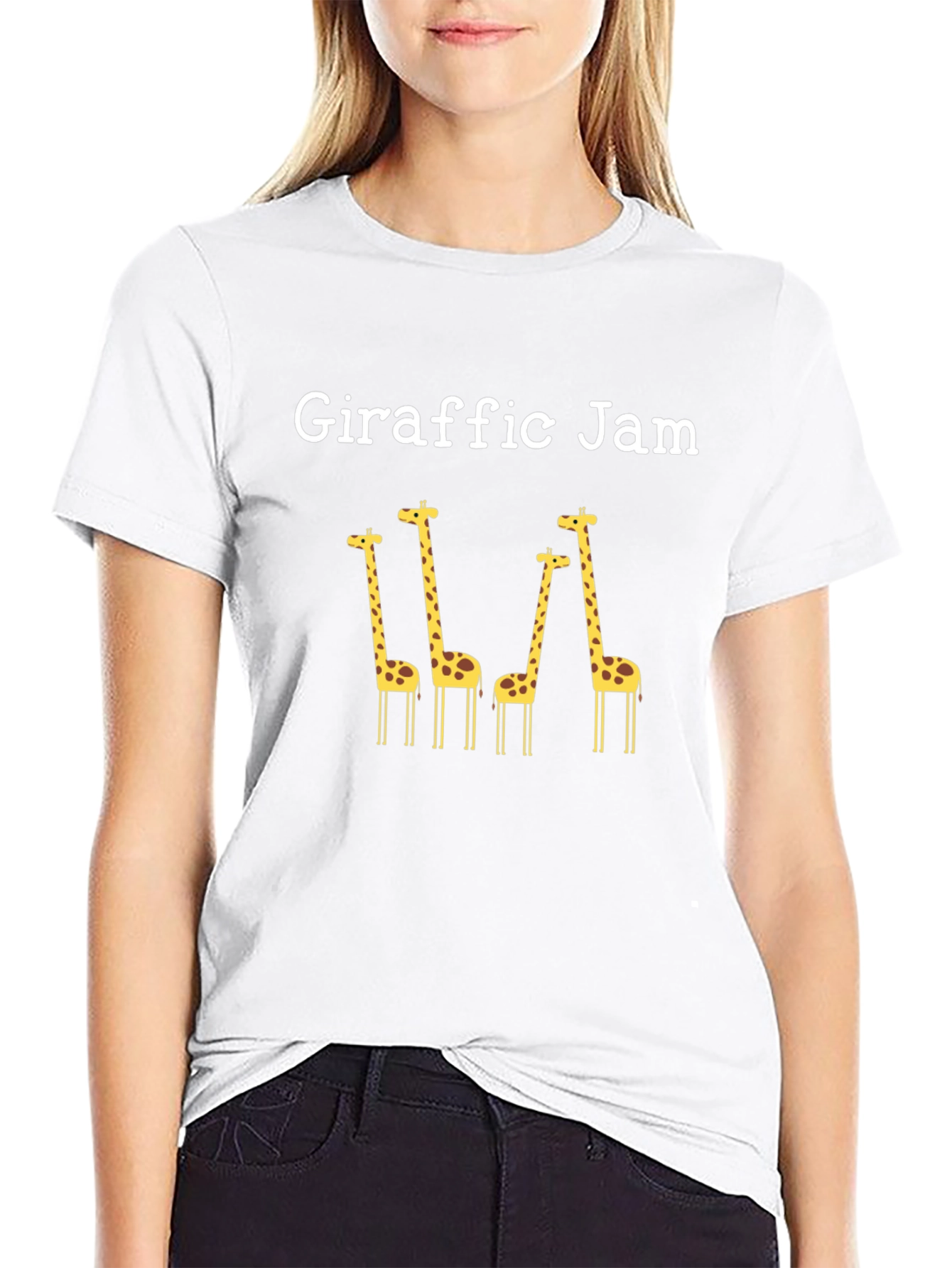 Giraffric Jam Black T-Shirt