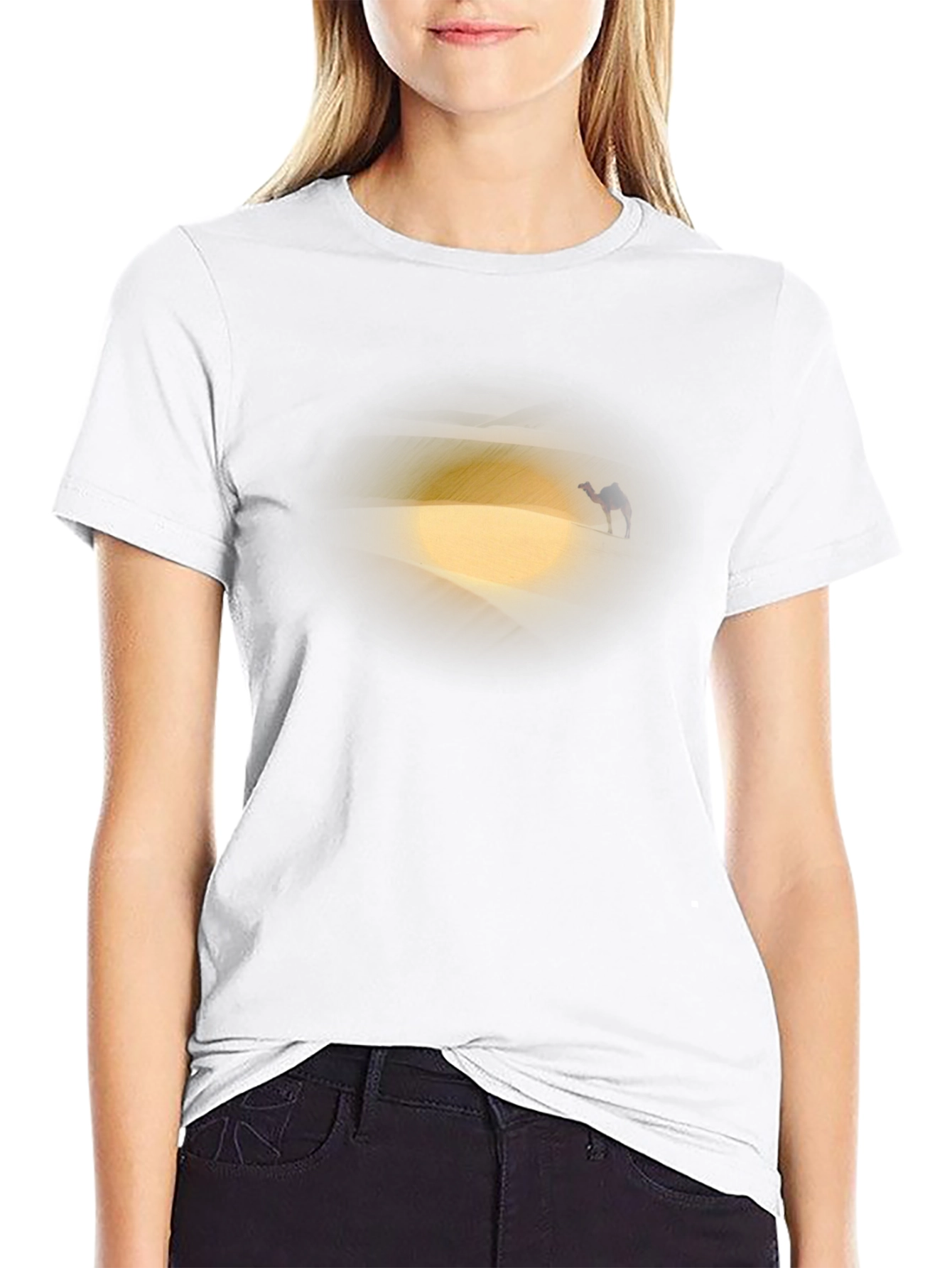 Desert Camel Graphic Tee - Black