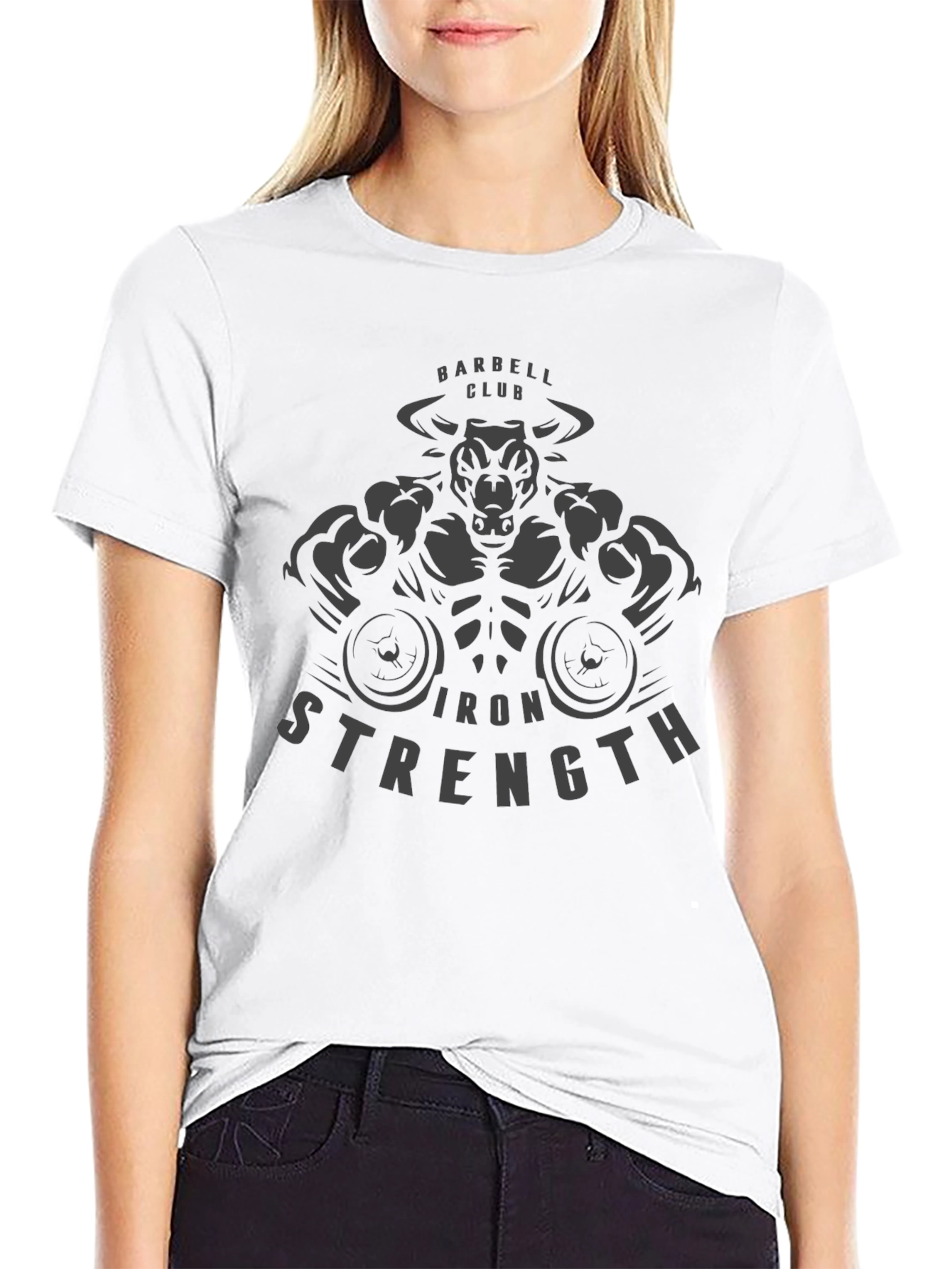 Barbell Club Iron Strength Graphic Tee - Black