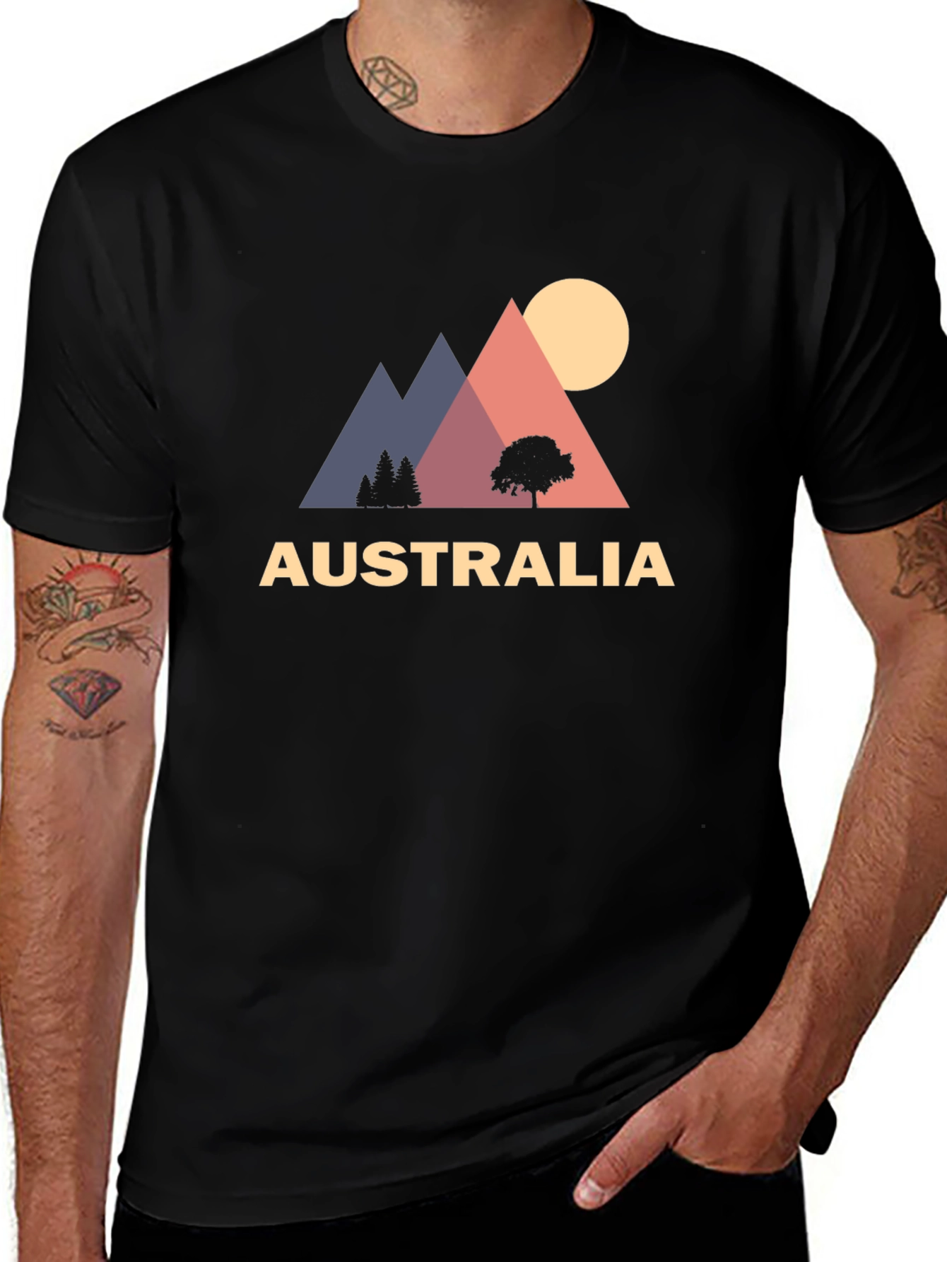 Australia Graphic Tee - Mountain Sunset