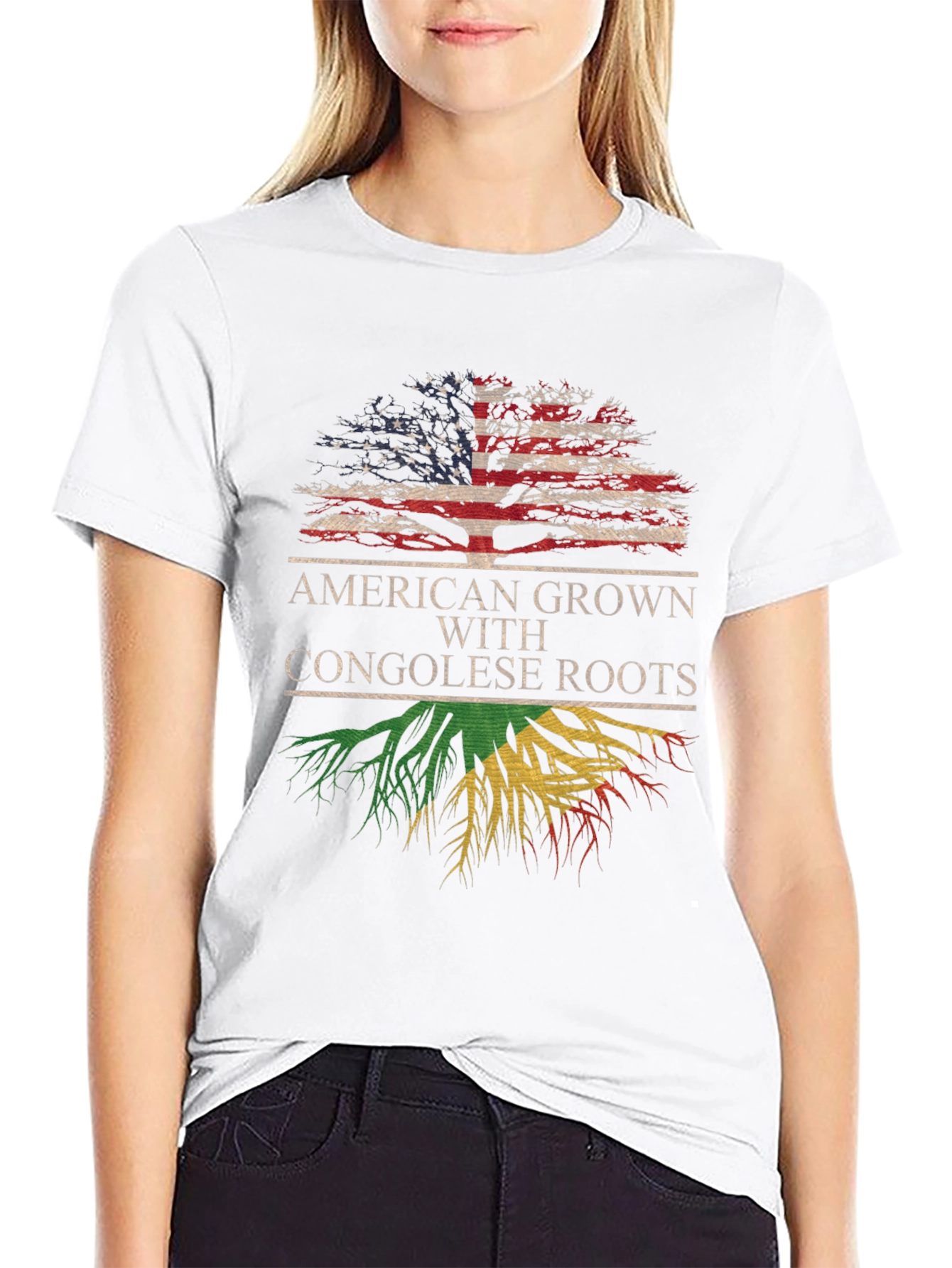 American Grown Congolese Roots T-Shirt