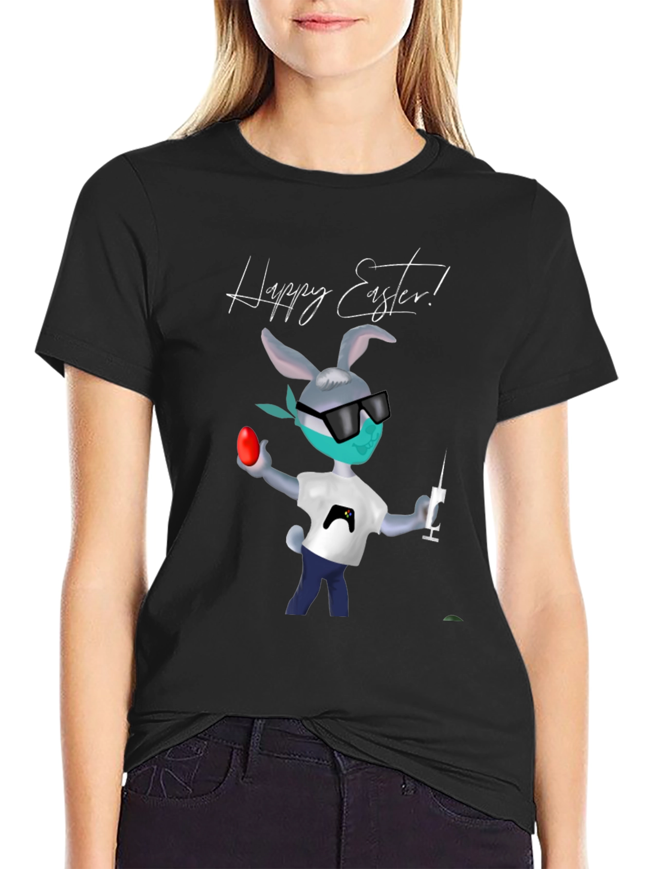 Happy Easter Gamer Bunny Tee