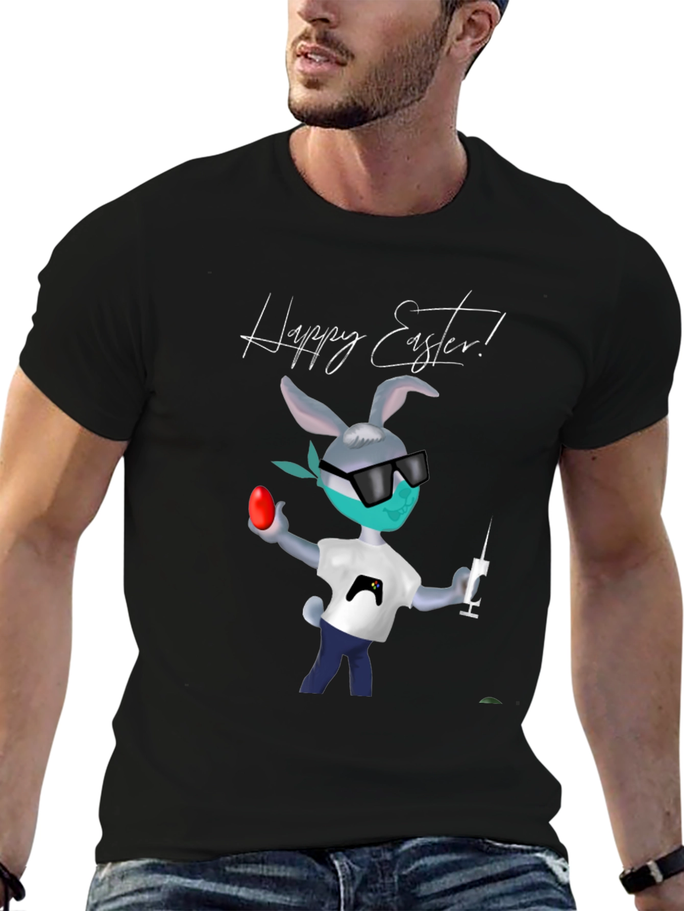 Happy Easter Gamer Bunny Tee